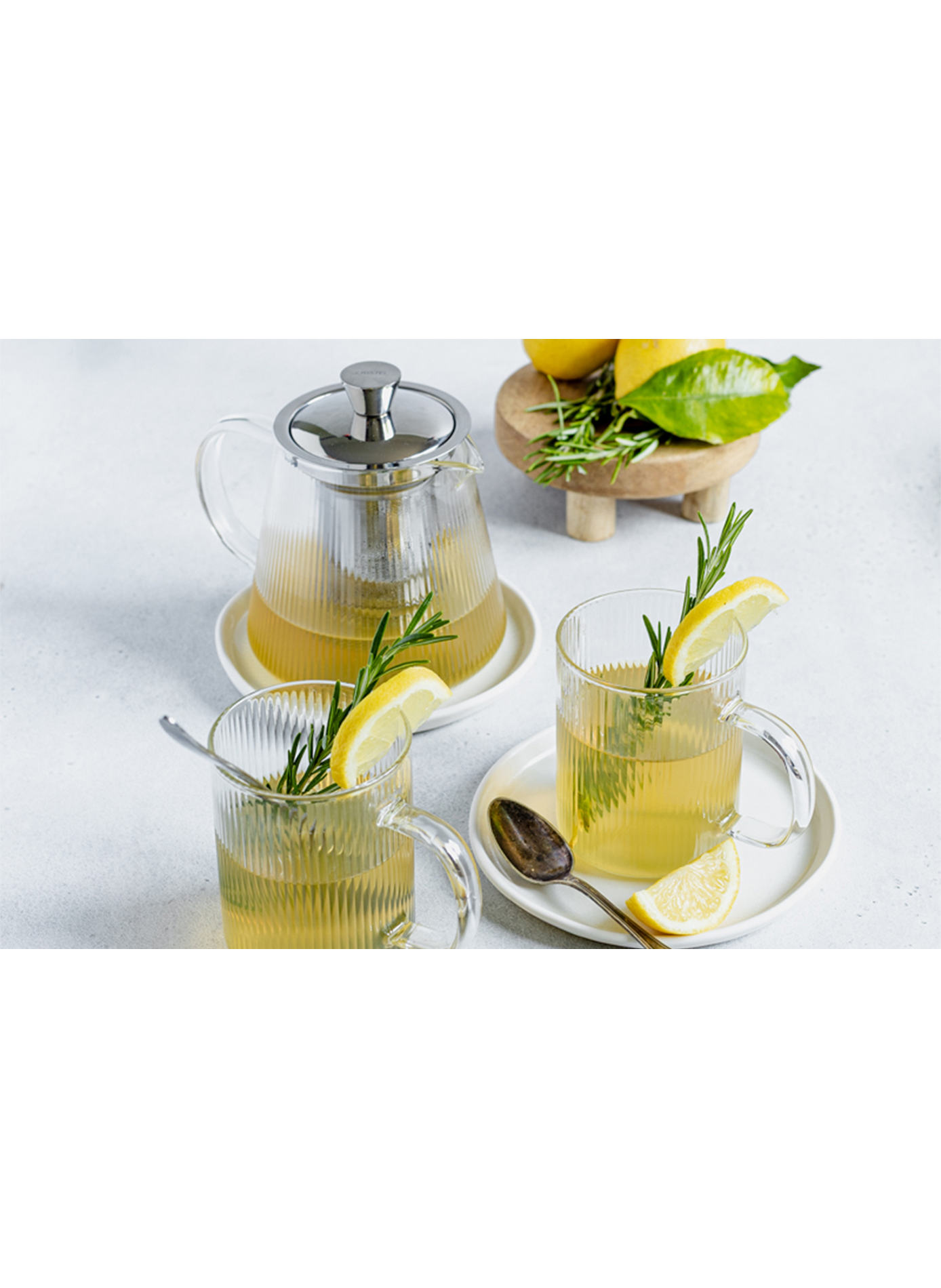 Théière en verre avec filtre dévissable CRISTEL Transparent