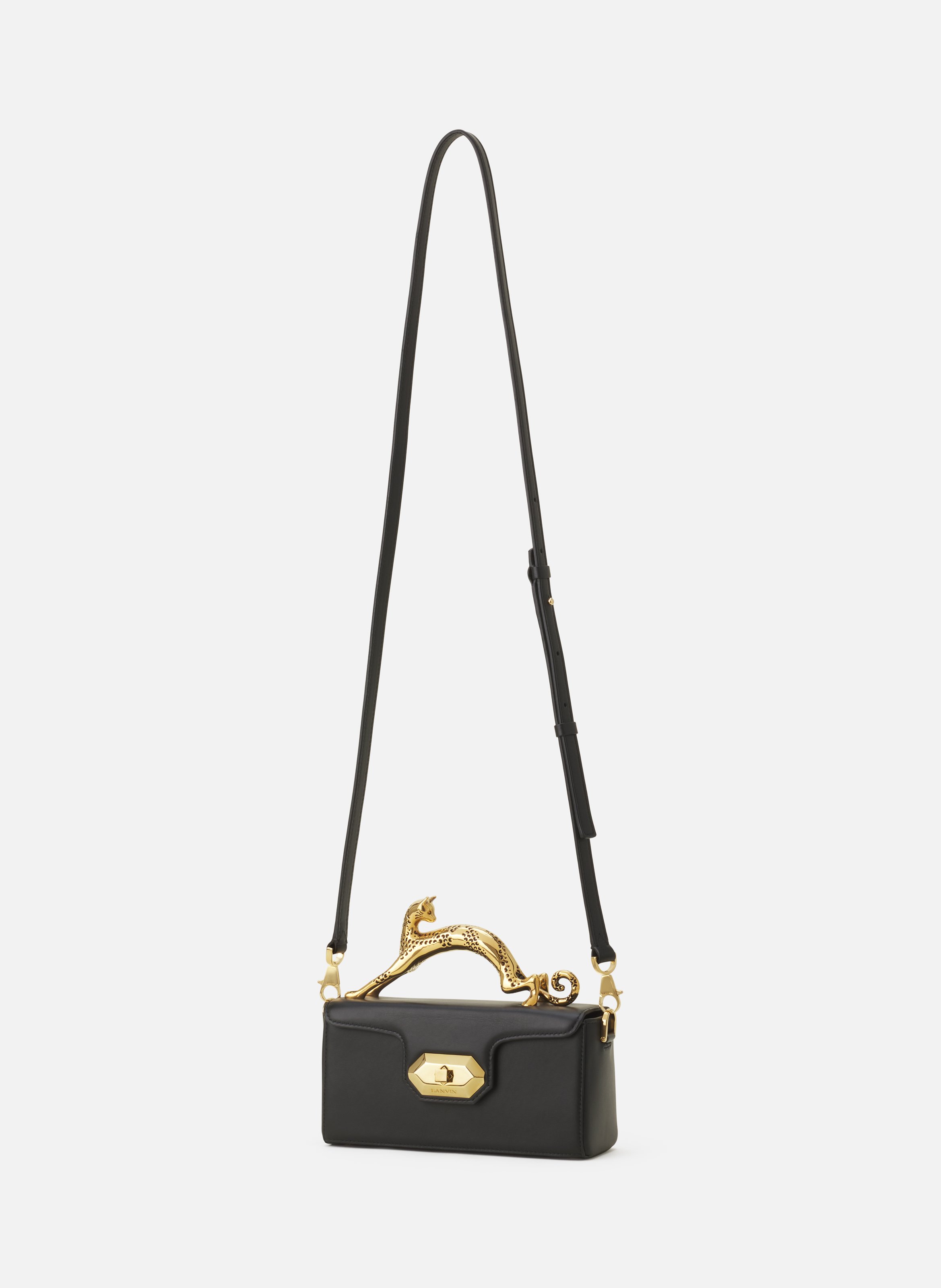 Sac pencil cat nano en cuir LANVIN Noir