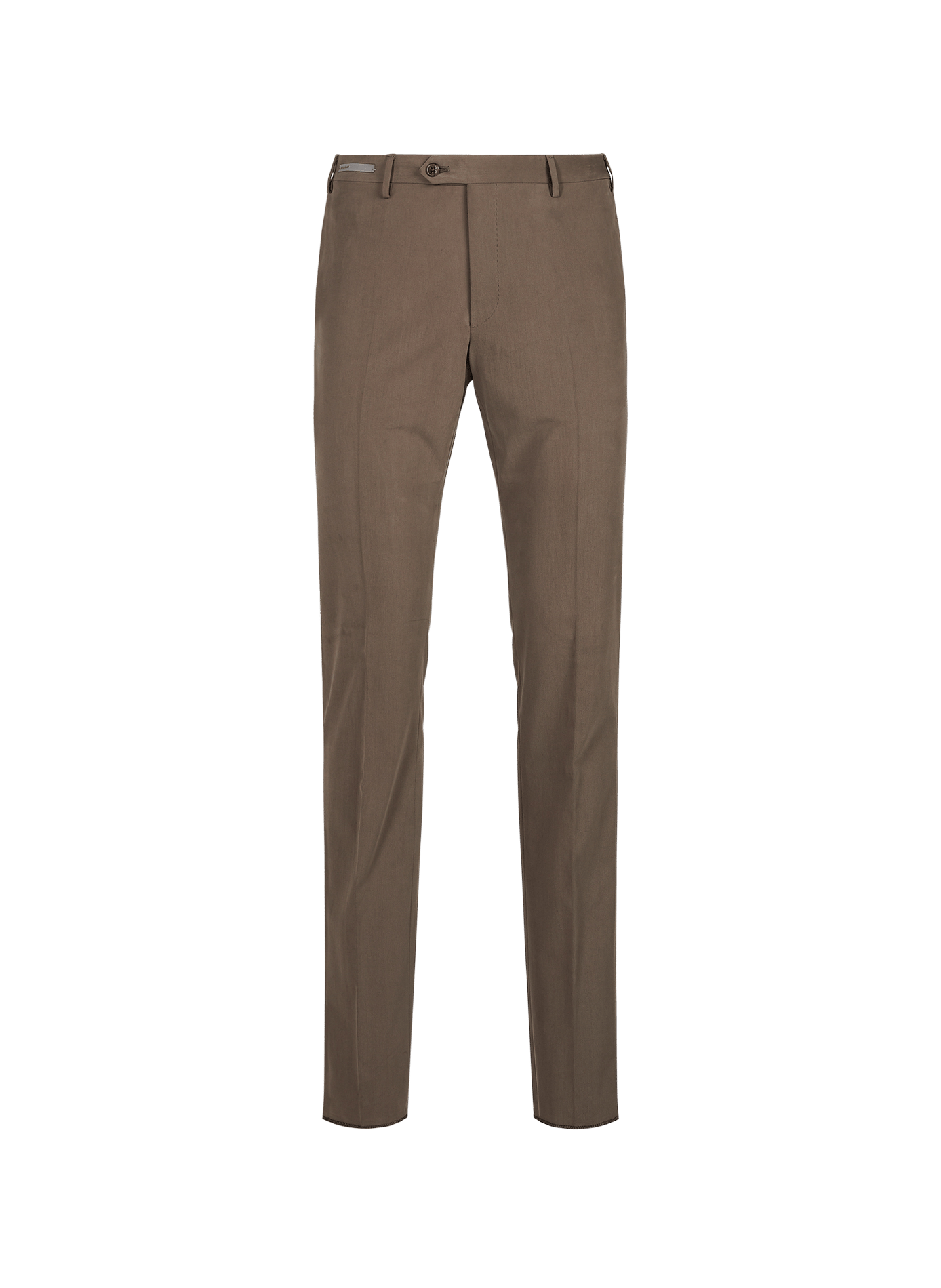 Straight pants in cotton and cashmere CORNELIANI Green