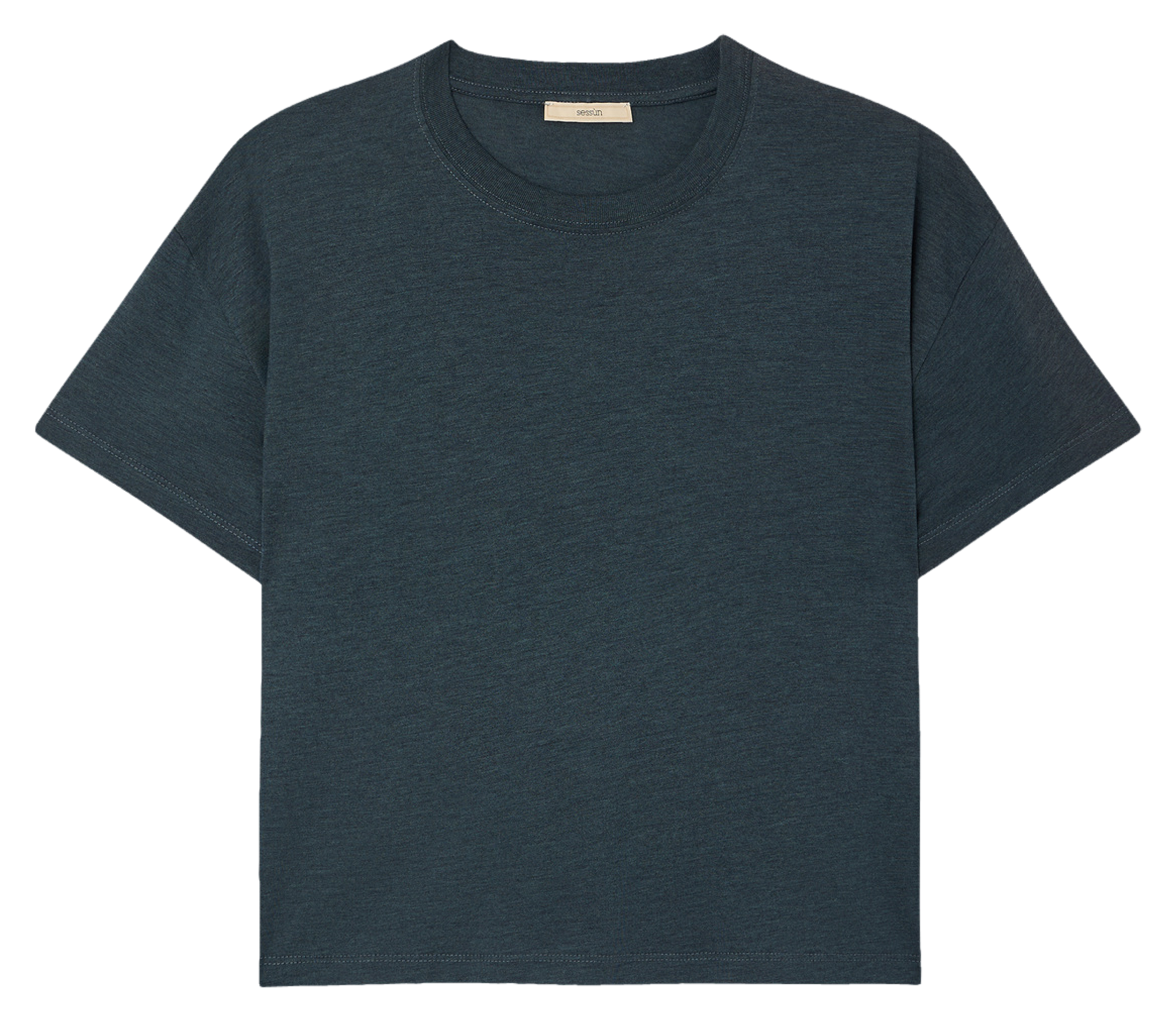 Tee-shirt oversize col rond too SESSUN Bleu