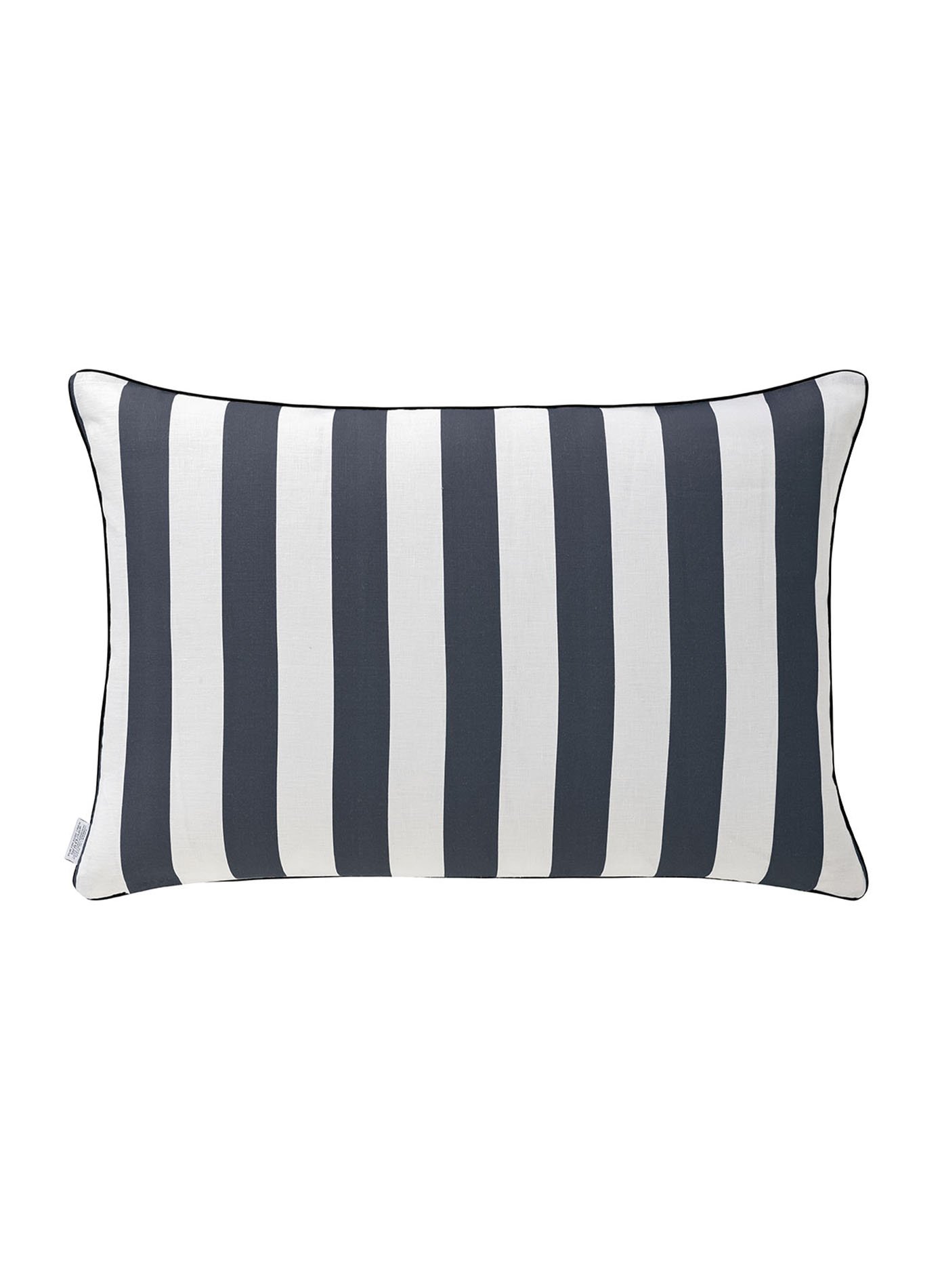 Housse de coussin imprimée en lin, faubourg ALEXANDRE TURPAULT Bleu