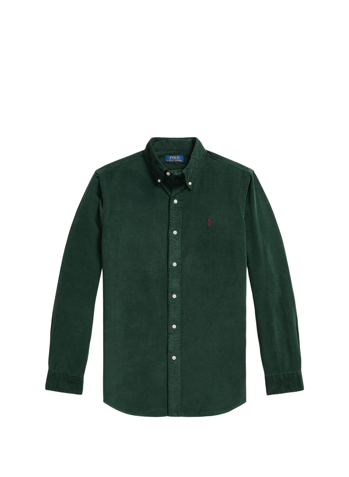 Rechte corduroy hemd van katoen POLO RALPH LAUREN Groen