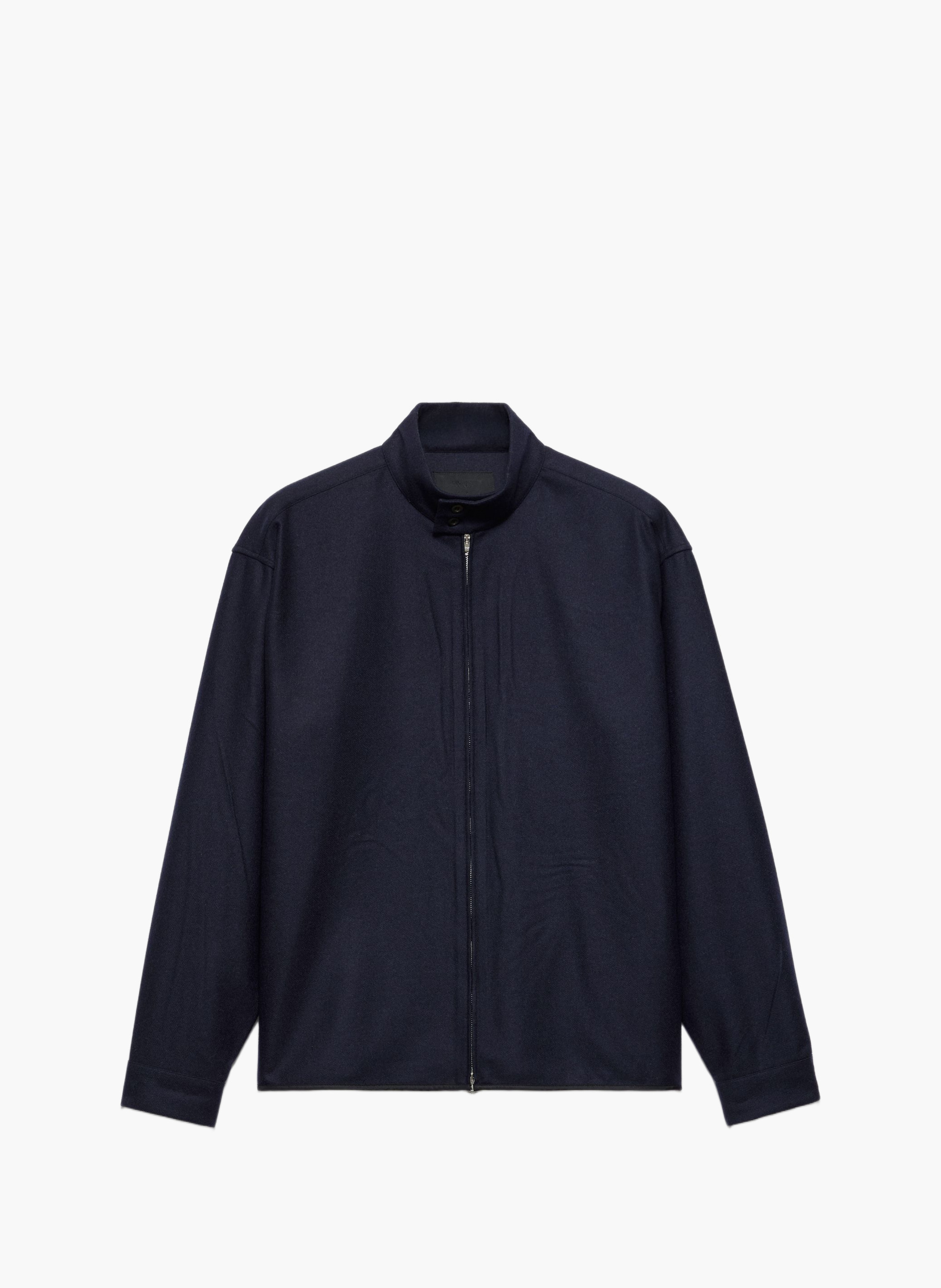 Chemise en laine et cachemire PRADA Bleu