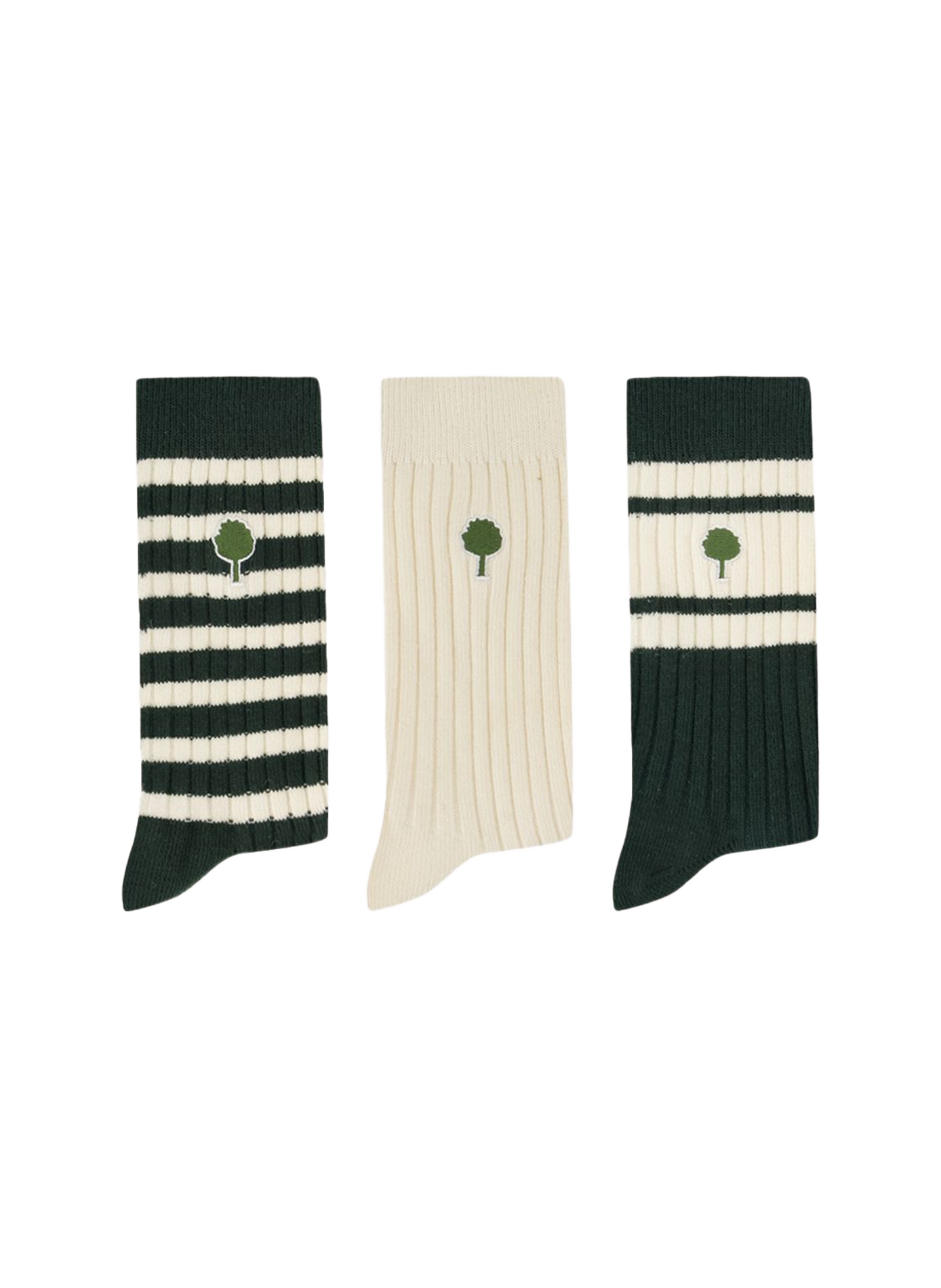 Lot de 3 paires en coton mélangé FAGUO Grun