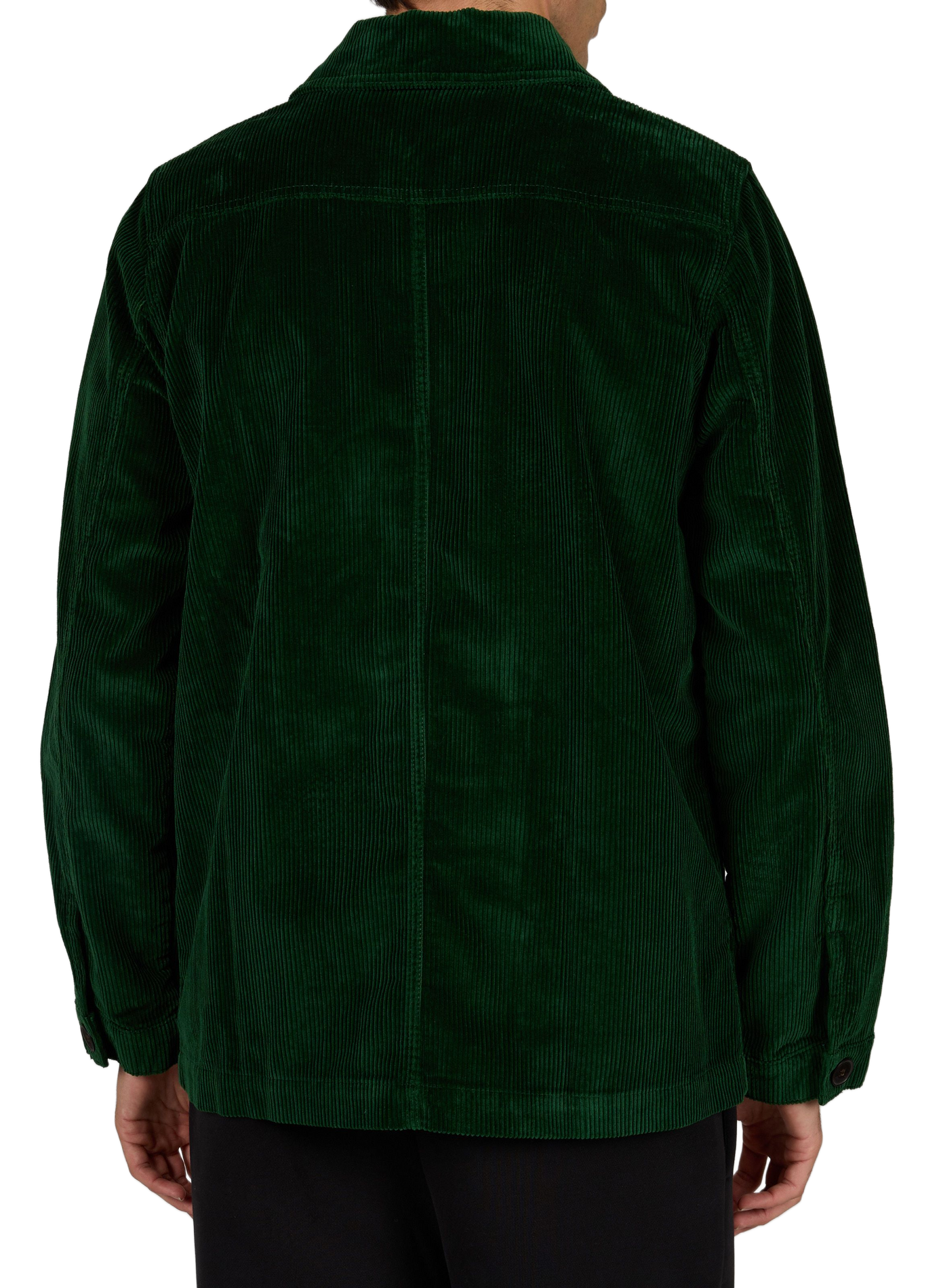Straight Esteve jacket in ribbed cotton LAFAURIE Green