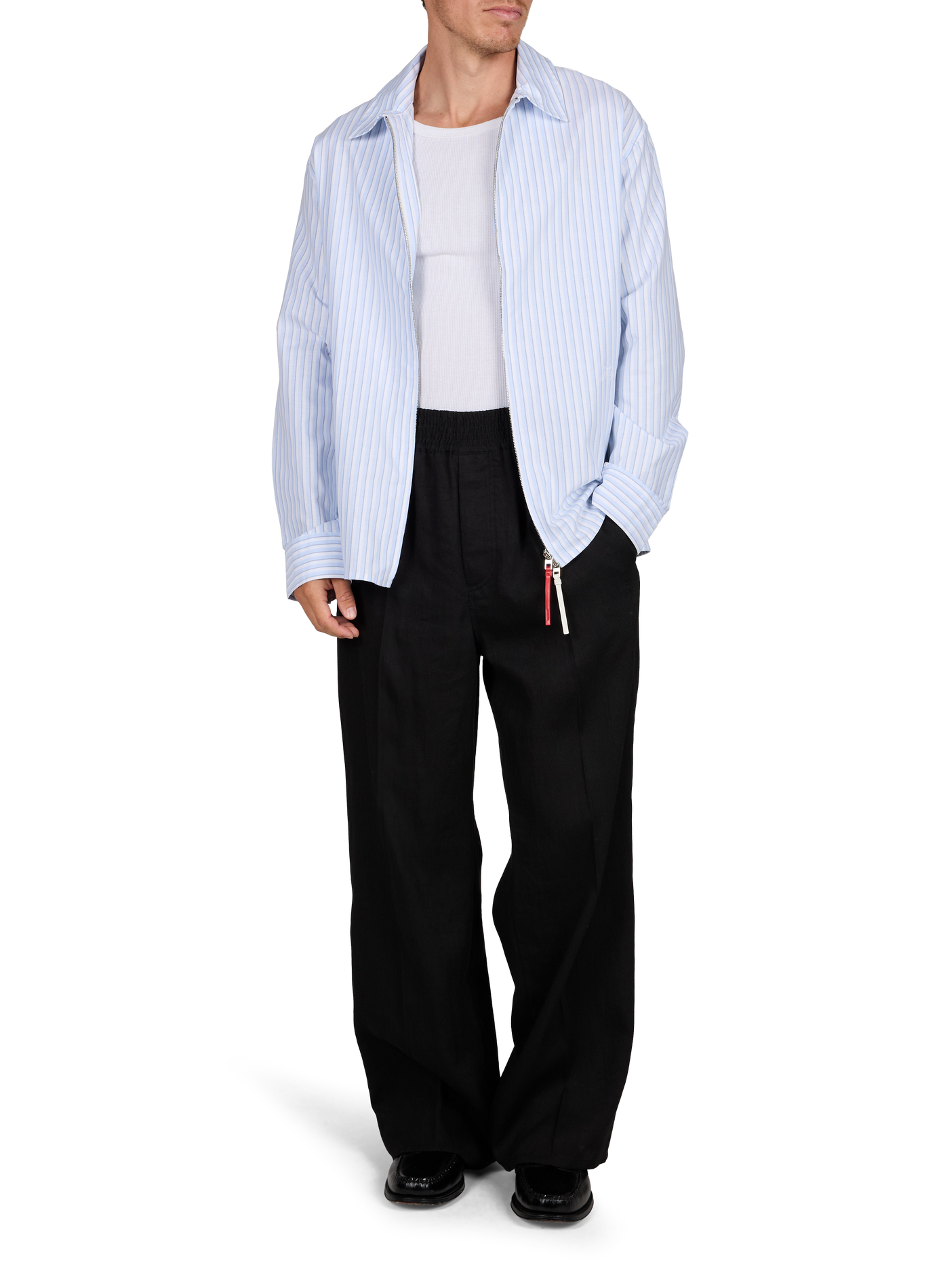 Rechte wollen Le Palmier-jas JACQUEMUS Blauw