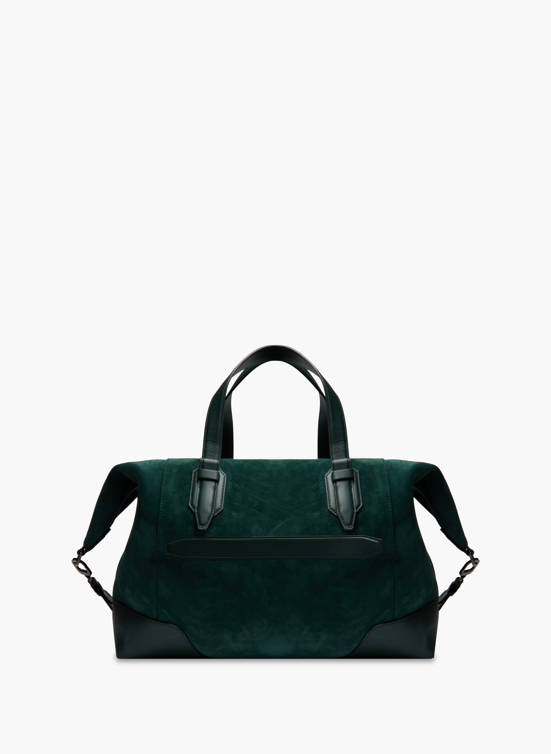 Lancel charlie zipped weekend bag in leather | Green LANCEL Men