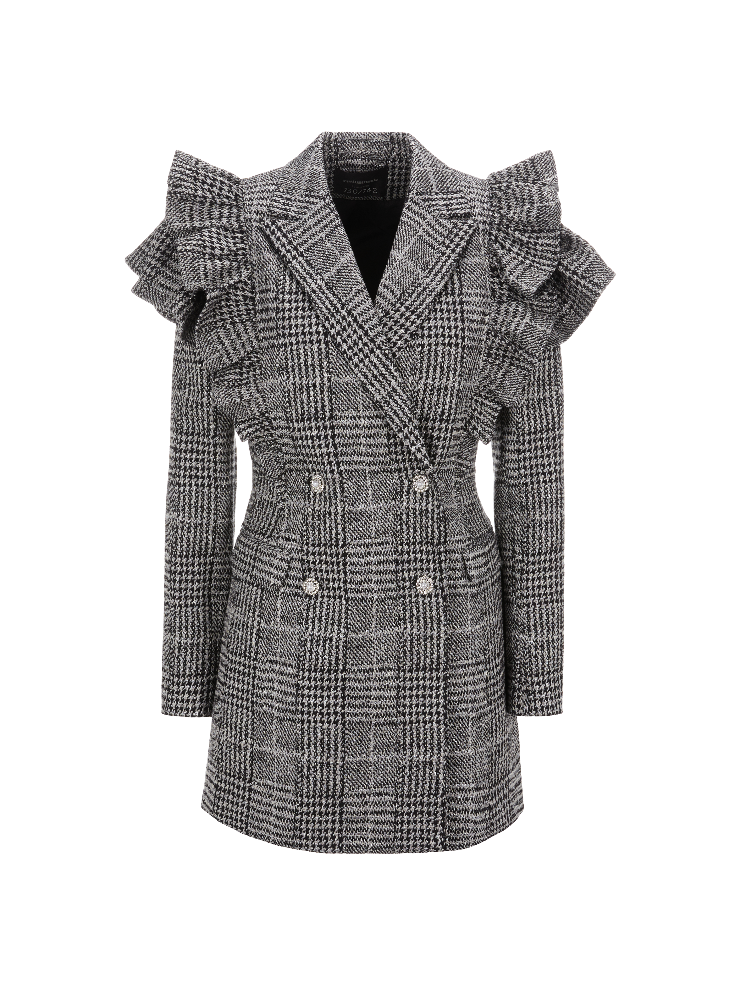 CUSTOMMADE Robe blazer Koba en coton mélangé Noir