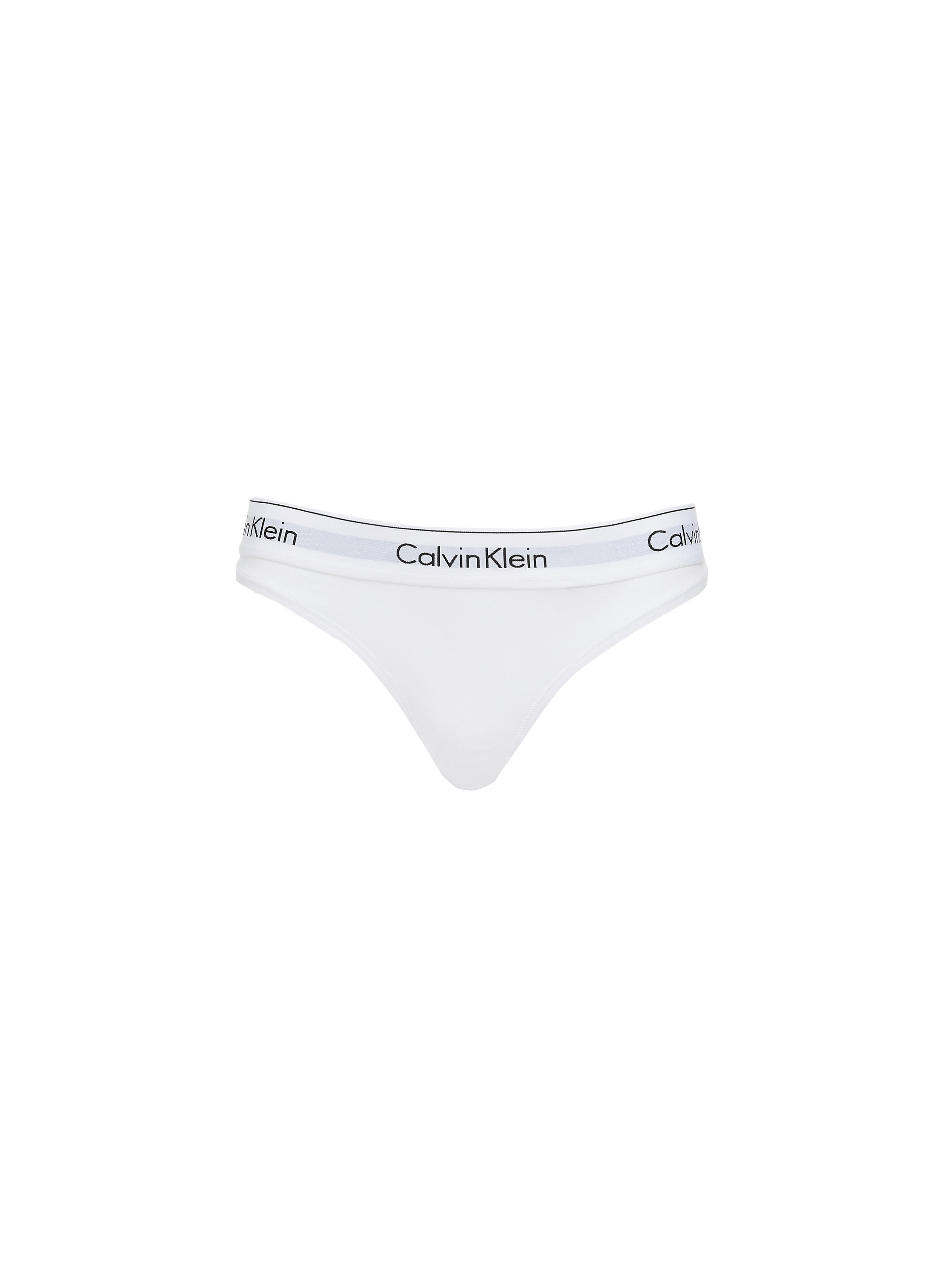 CALVIN KLEIN Logo thong White