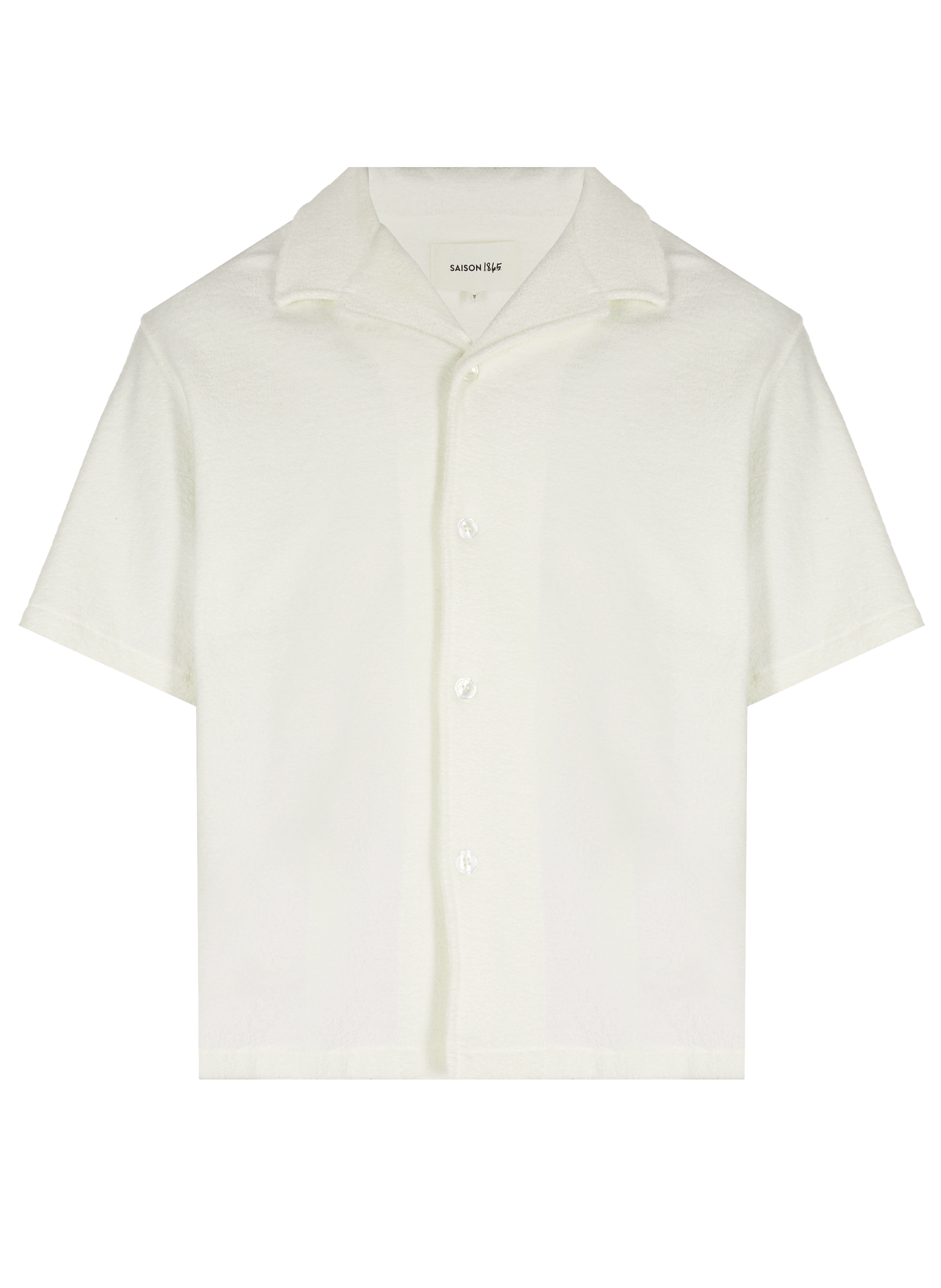 Chemise à manches courtes Beige