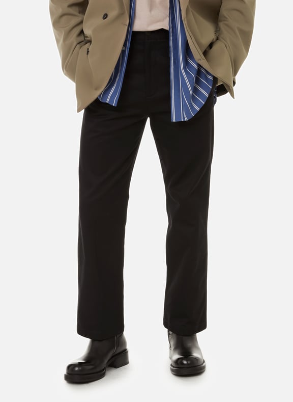 Straight cotton trousers Black by ACNE STUDIOS ACNE STUDIOS Straight cotton trousers Black
