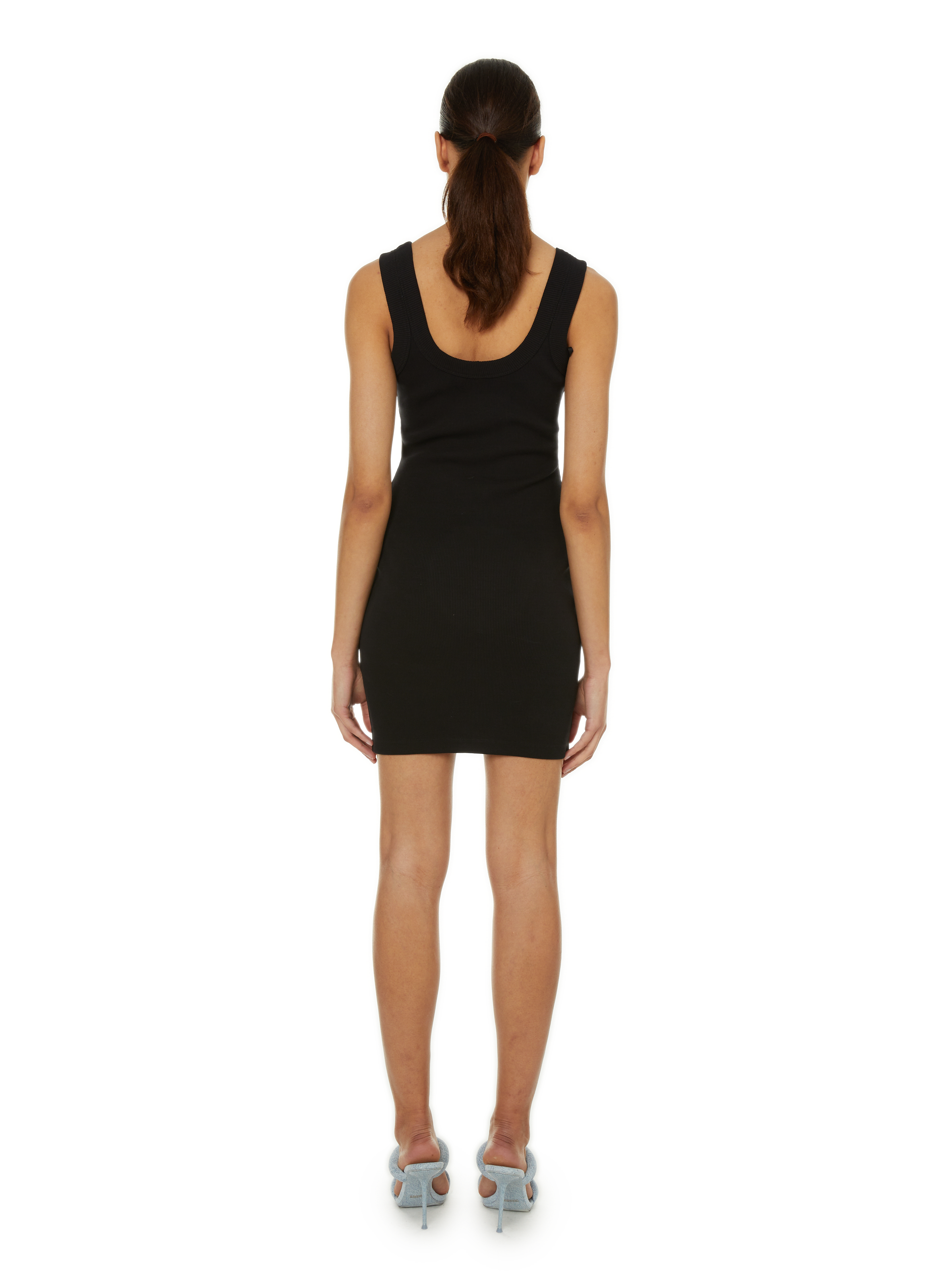 Ribbed mini dress ALEXANDER WANG Black