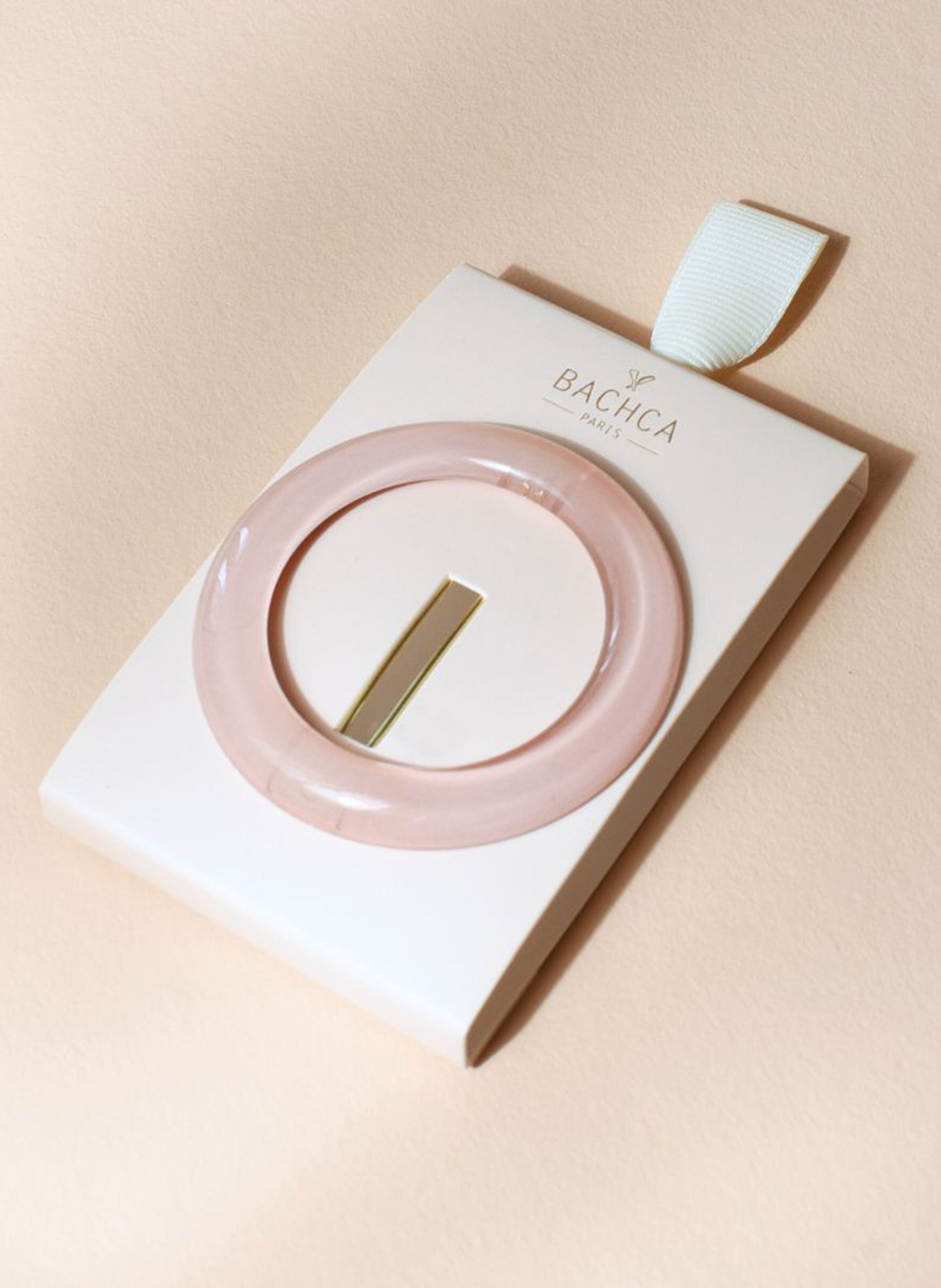 Round hair clip BACHCA Rose dragée