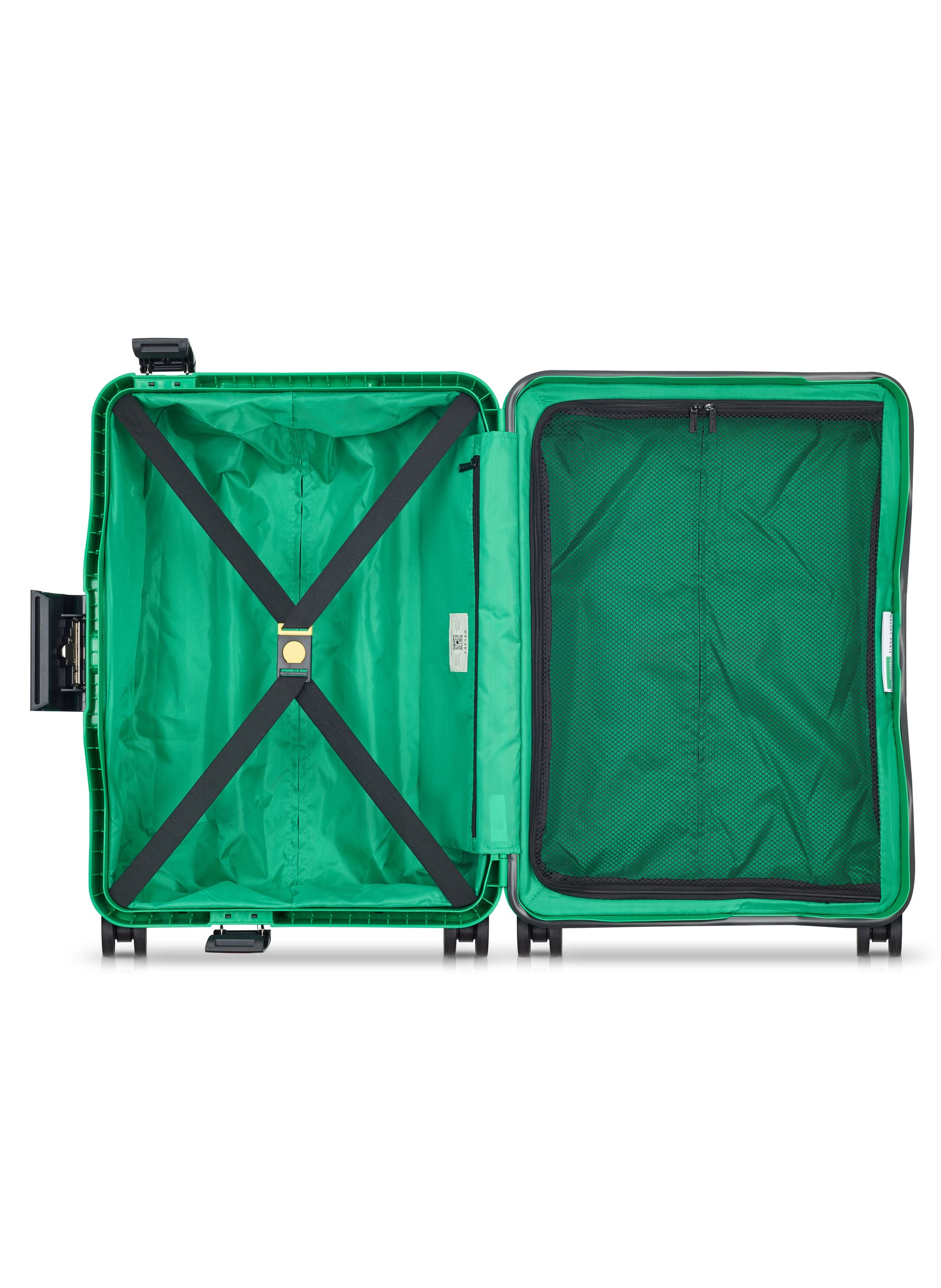 Valise cabine rigide taille s - color block hardside DELSEY PARIS Vert