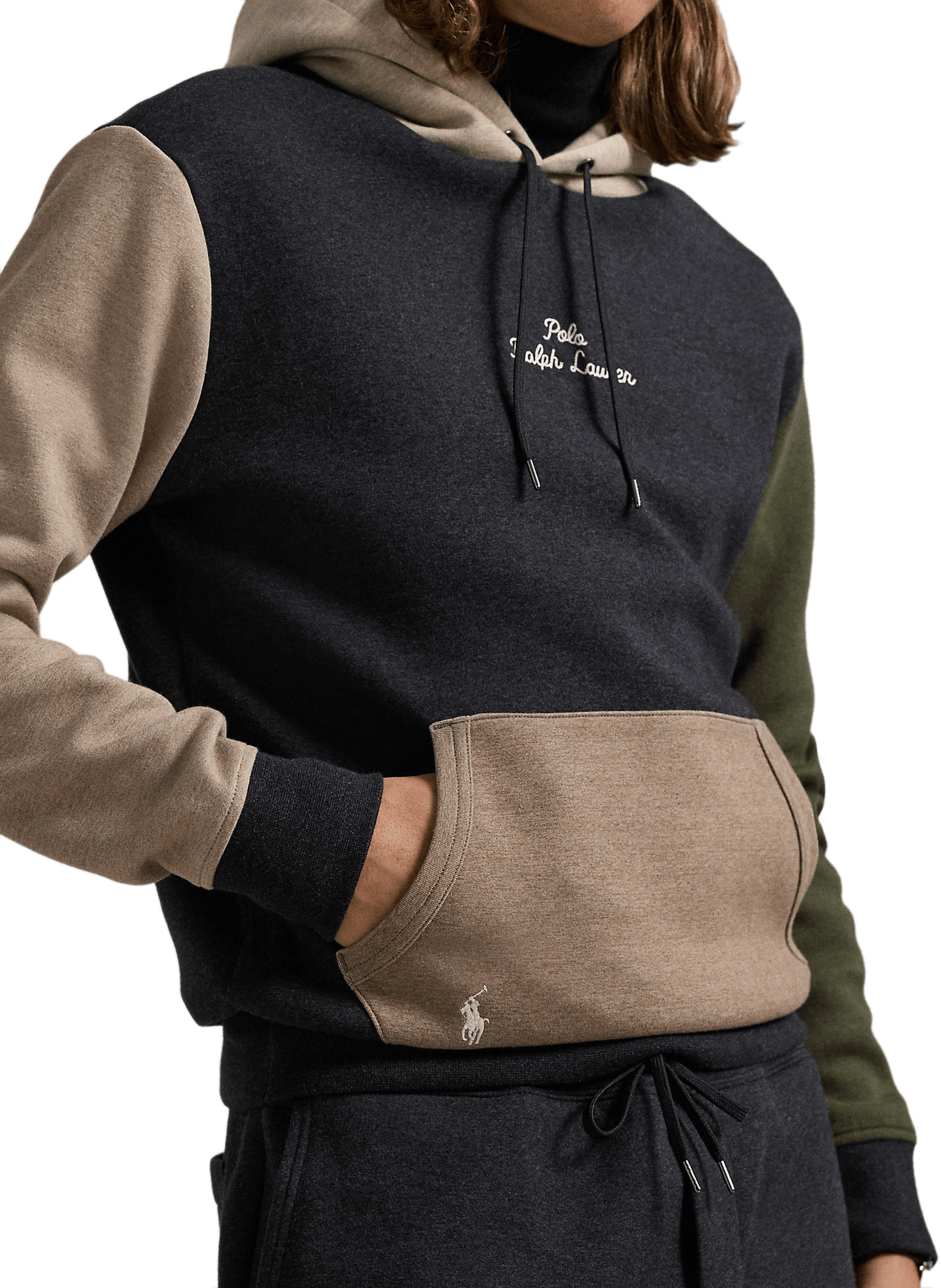 Hoodie en coton mélangé POLO RALPH LAUREN Noir