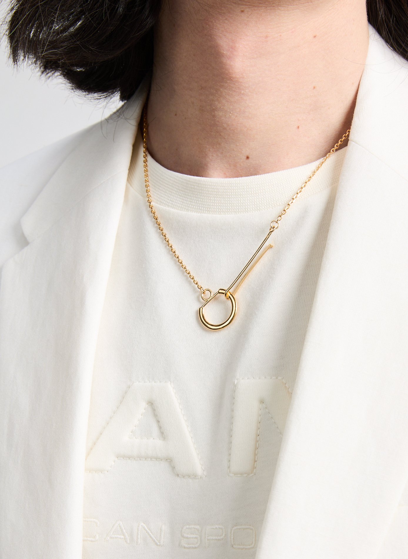 Collier gousset en vermeil ALT PARIS Doré
