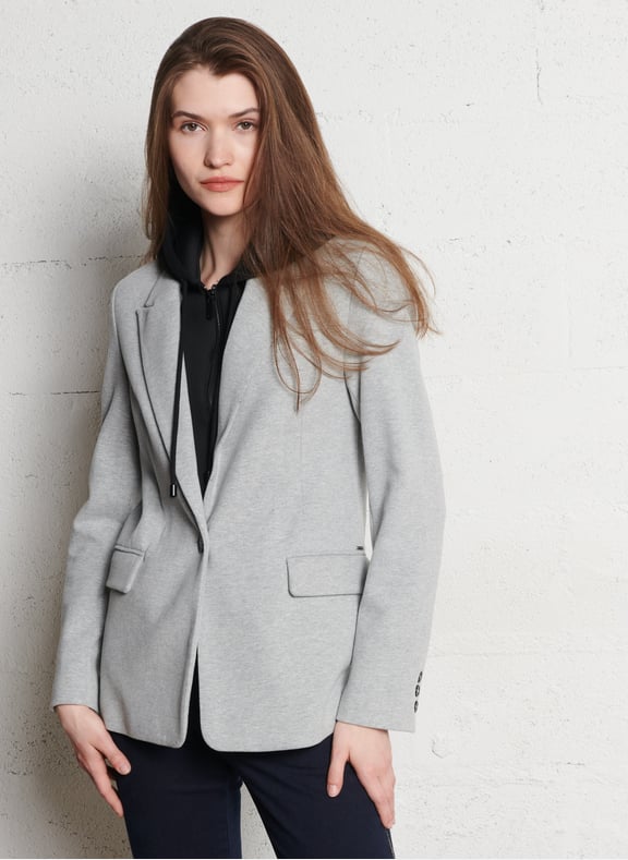 Blazer 2-en-1 en coton mélangé Gris by IKKS IKKS Blazer 2-en-1 en coton mélangé Gris