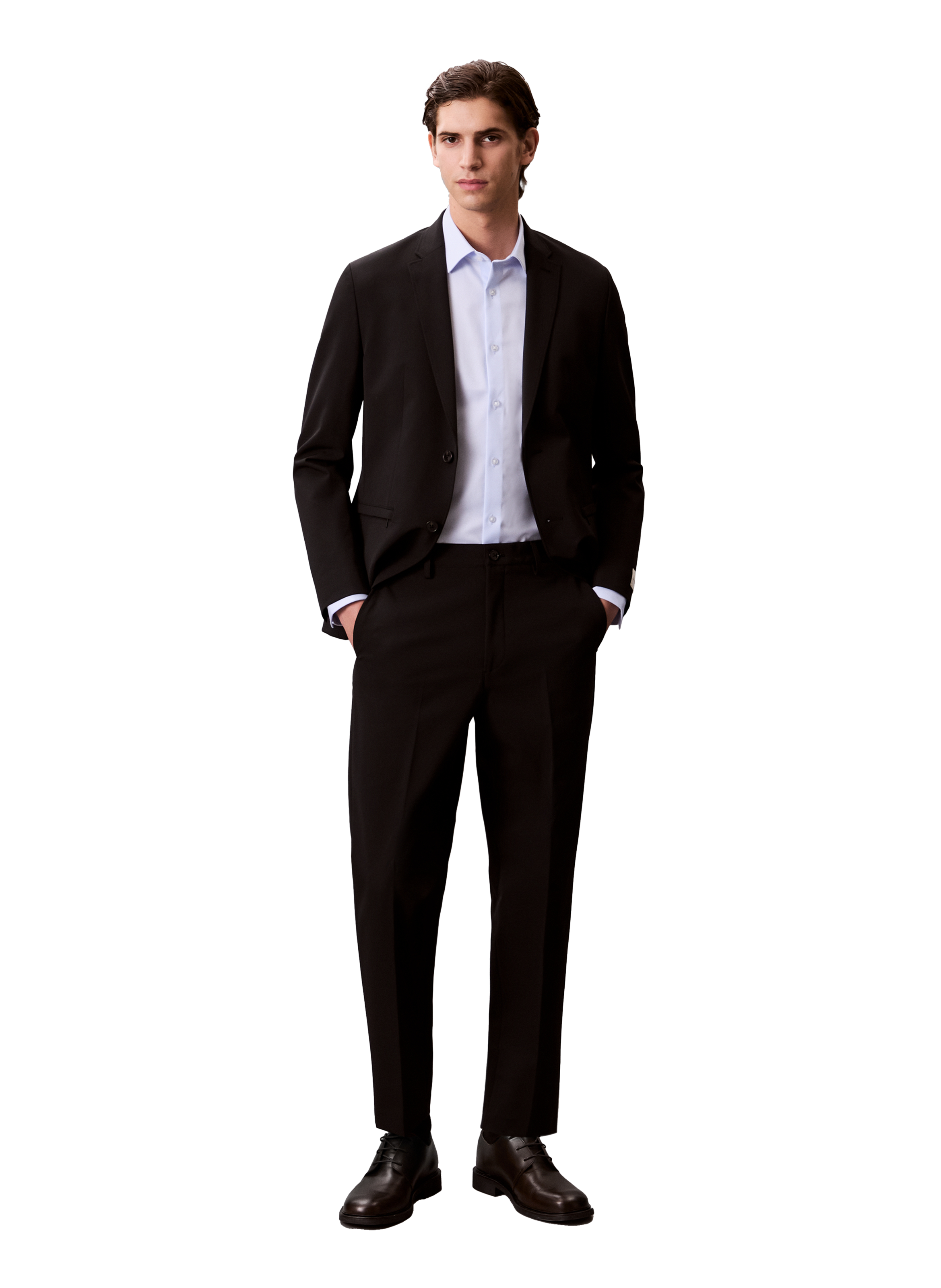 Chemise en coton mélangé CALVIN KLEIN Bleu