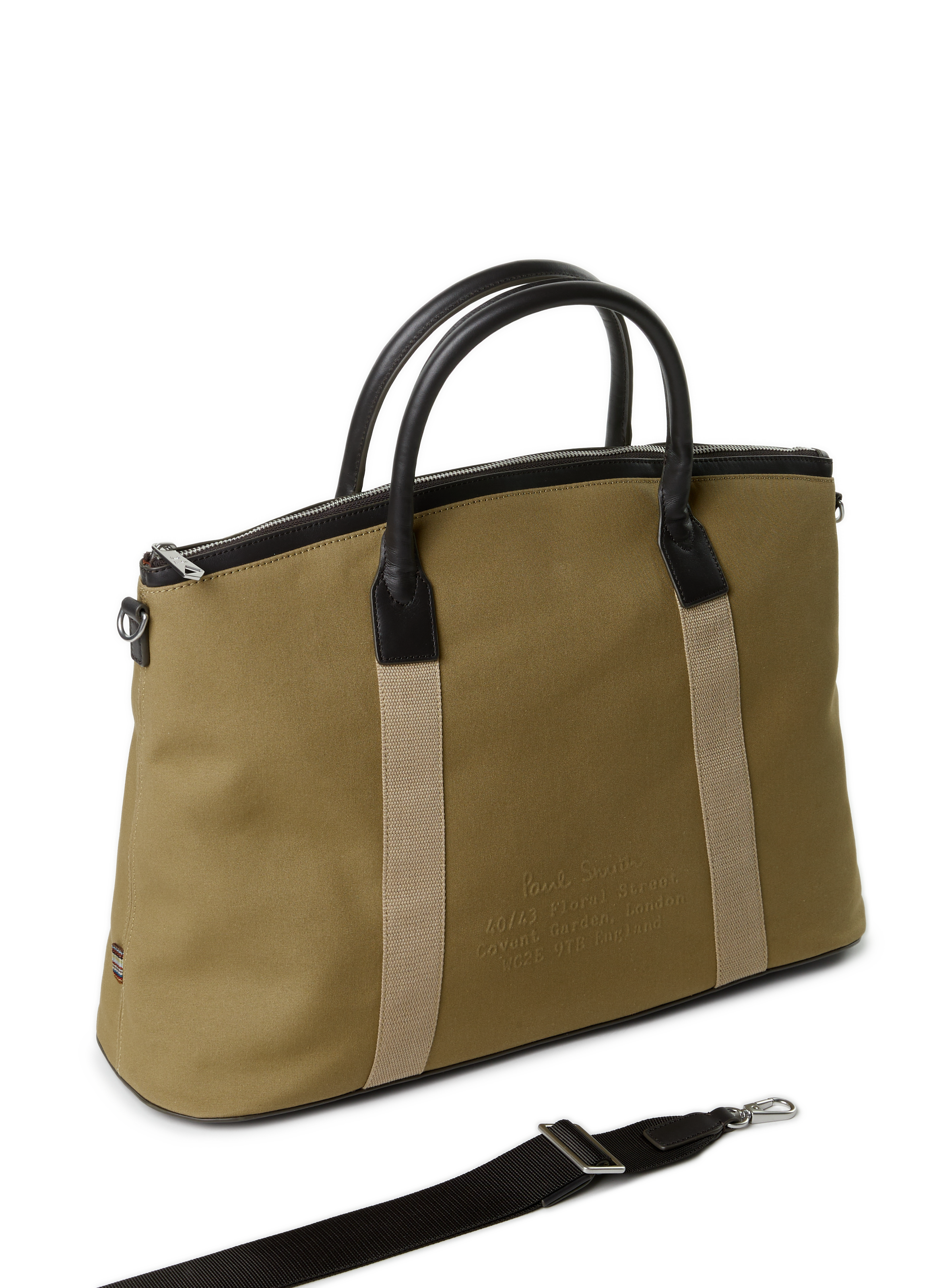 Sac de week-end en coton  PAUL SMITH Marron