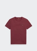 Classic Cotton T-Shirt  Red wine c5546