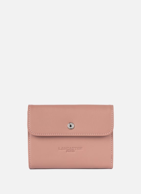 Portefeuille - soft pm Rose by LANCASTER LANCASTER Portefeuille - soft pm Rose