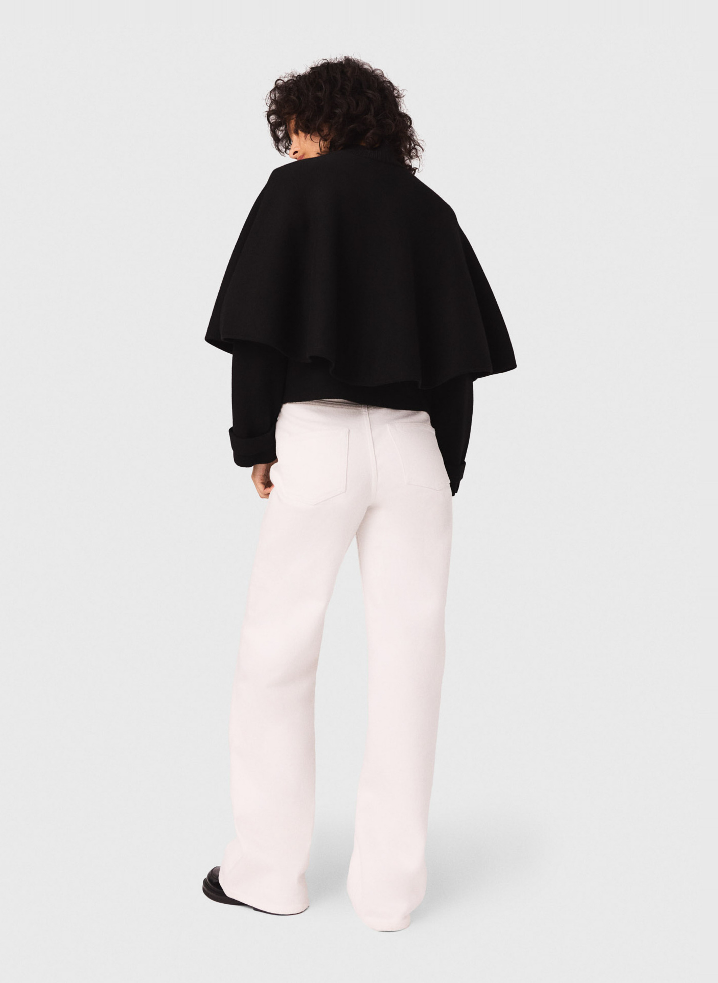 Cardigan ample col montant MAJE Noir