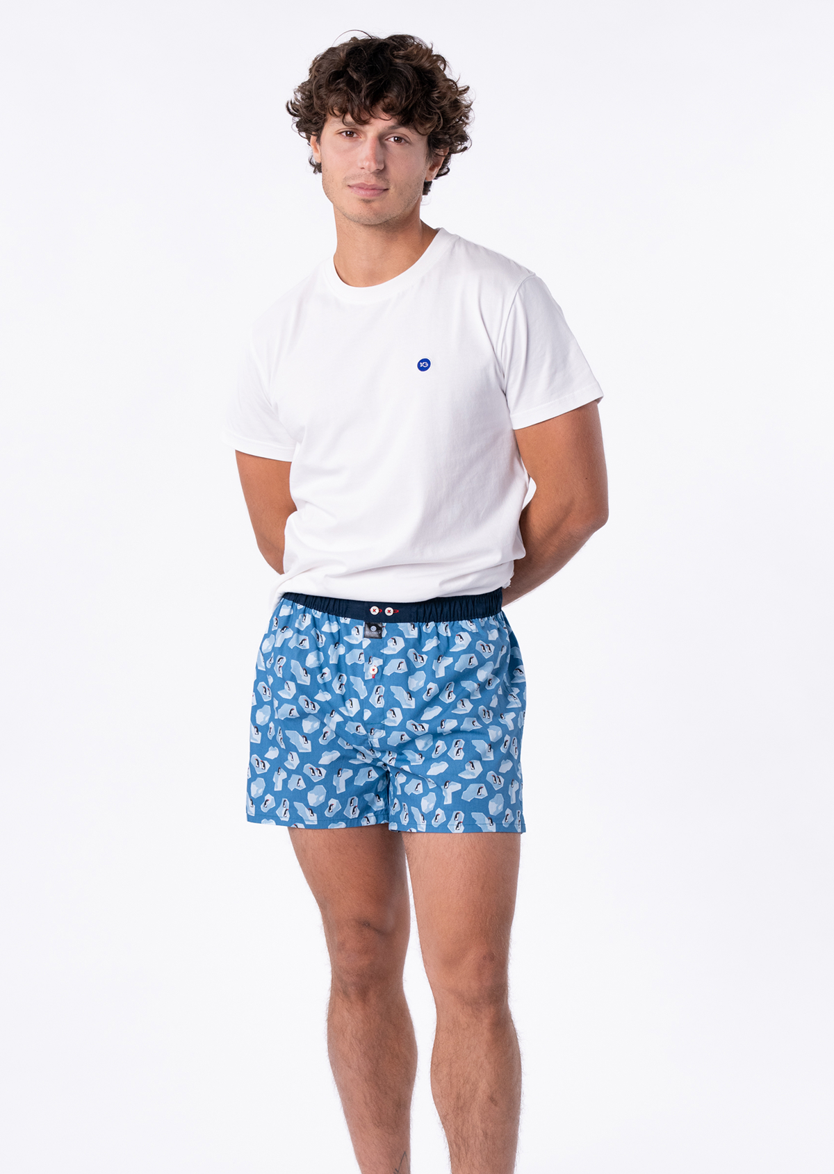 Caleçon en coton biologique BILLYBELT Bleu