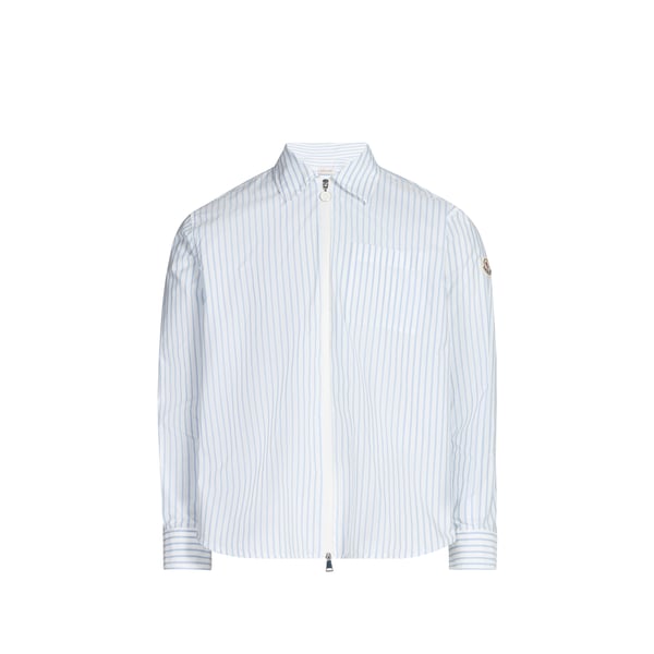 Moncler Chemise rayée zippée