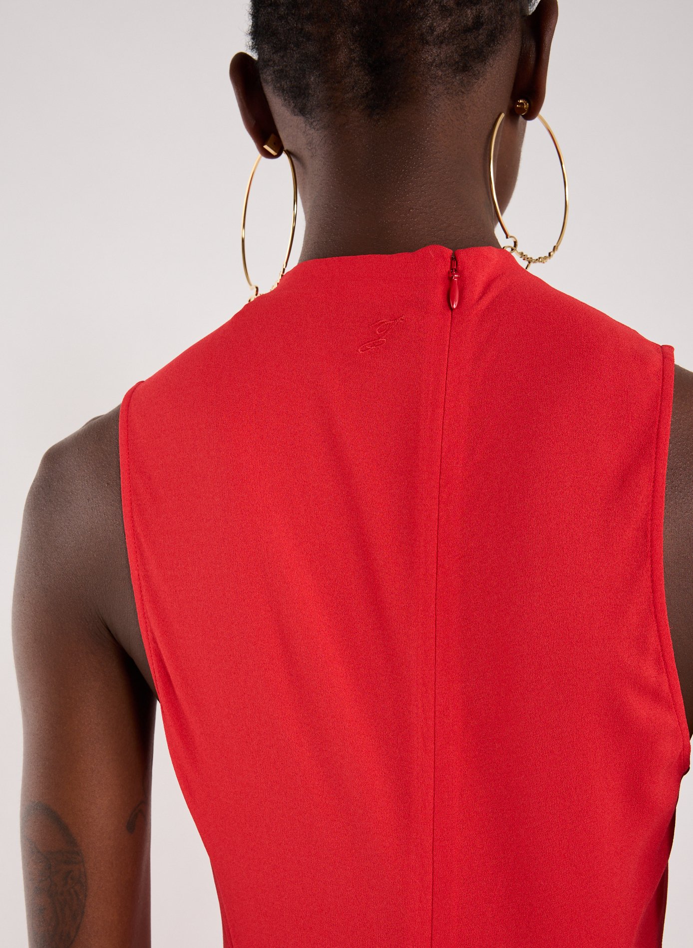 Solid asymmetrical dress JACQUEMUS Red