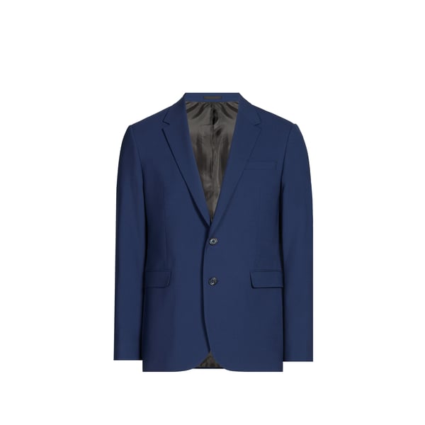 Blazer uni en laine mélangé Blazer uni en laine mélangé