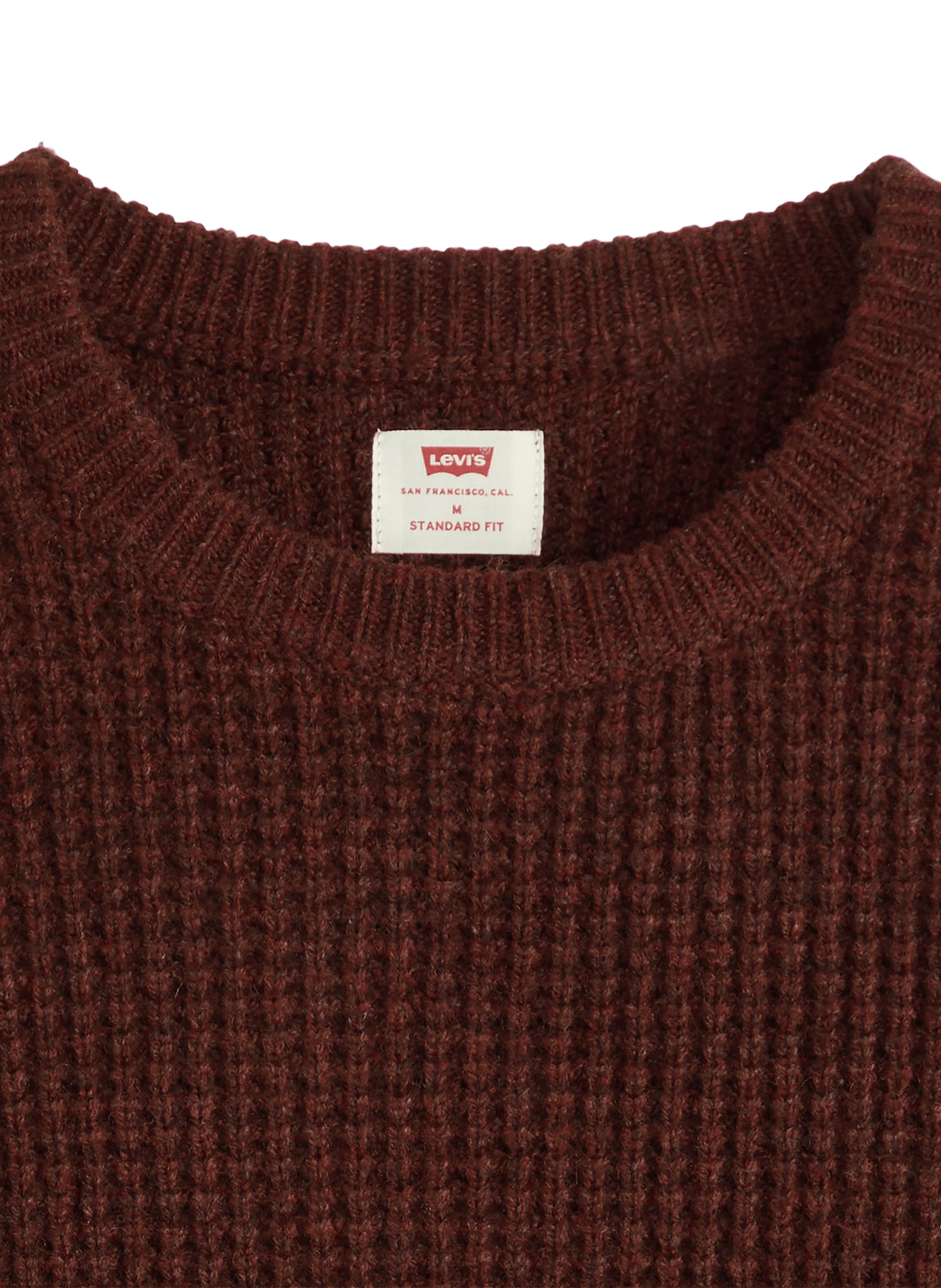 Pull ras de coup Presidio en laine mélangée LEVI&#039;S Marron