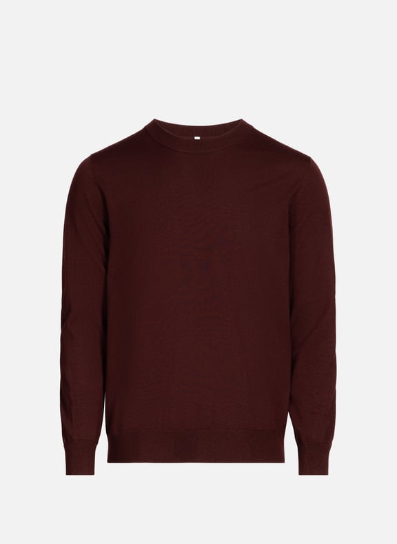 Round-neck wool jumper Red by AU PRINTEMPS PARIS AU PRINTEMPS PARIS Round-neck wool jumper Red