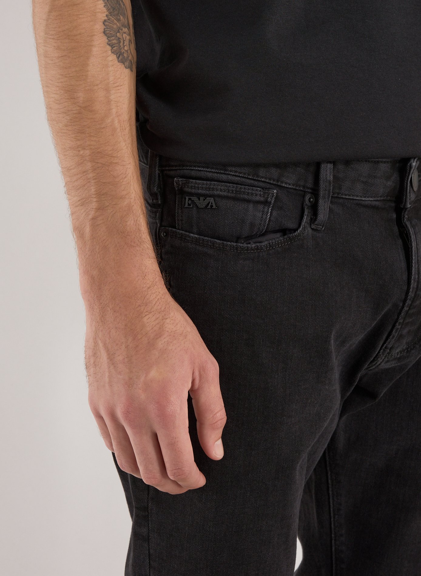 Slim fit jeans EMPORIO ARMANI Black