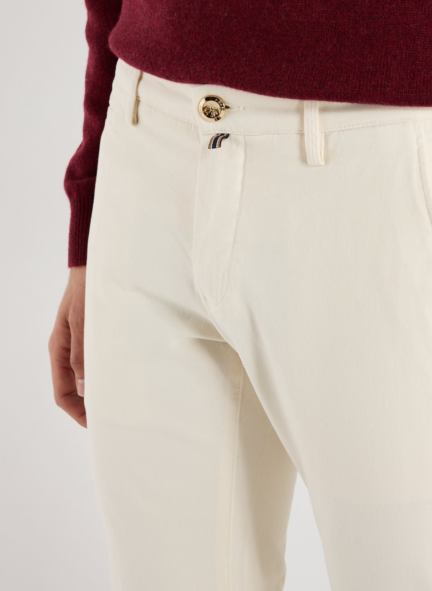 Slim fit cotton-blend trousers JACOB COHEN White