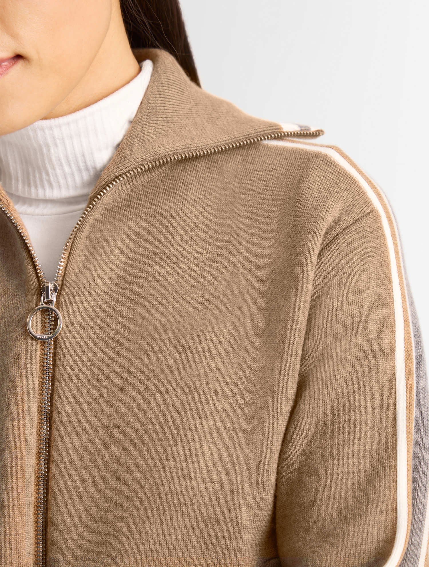 Gilet benada col tailleur coupe ample FUSALP Beige