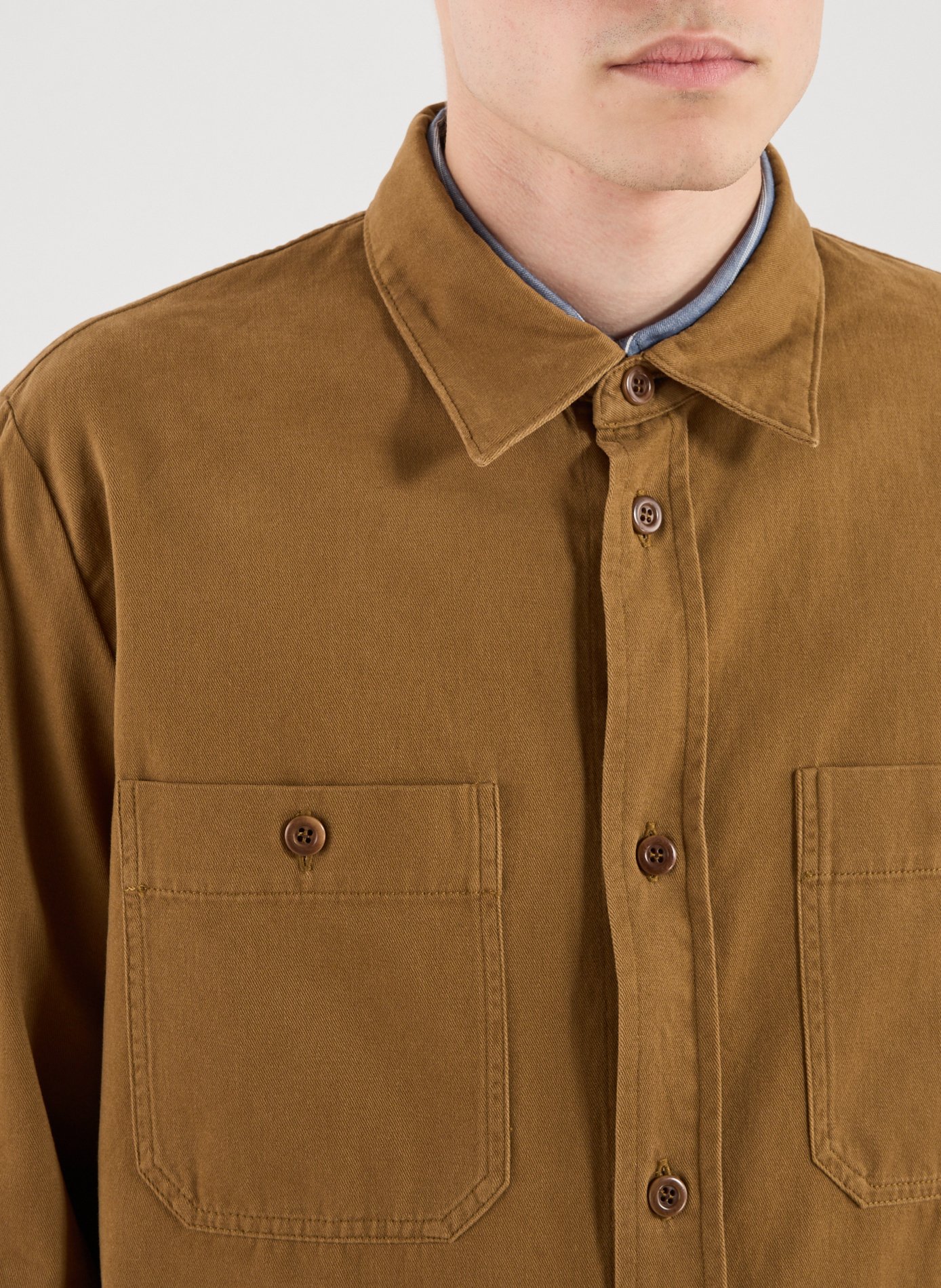  Cotton shirt A.P.C. Brown