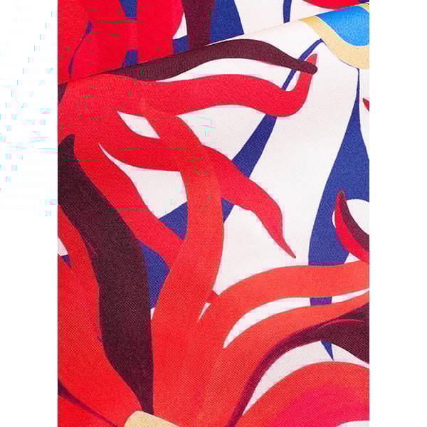 Petitjean Paris Danseurs Du Soleil - Carré 90 Imprimé En Soie In Multi