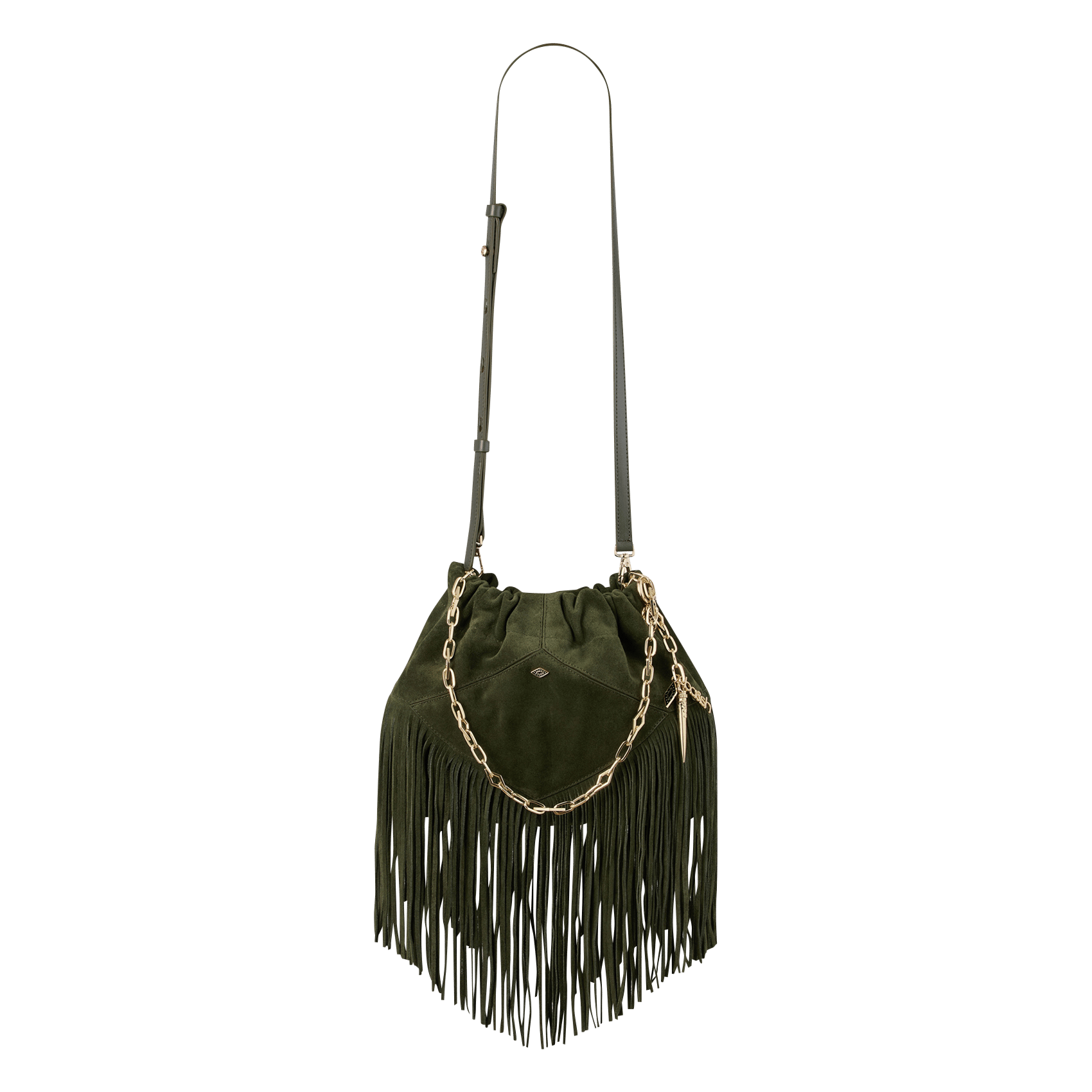 Sac porté épaule en cuir mini june tote BA&SH Vert