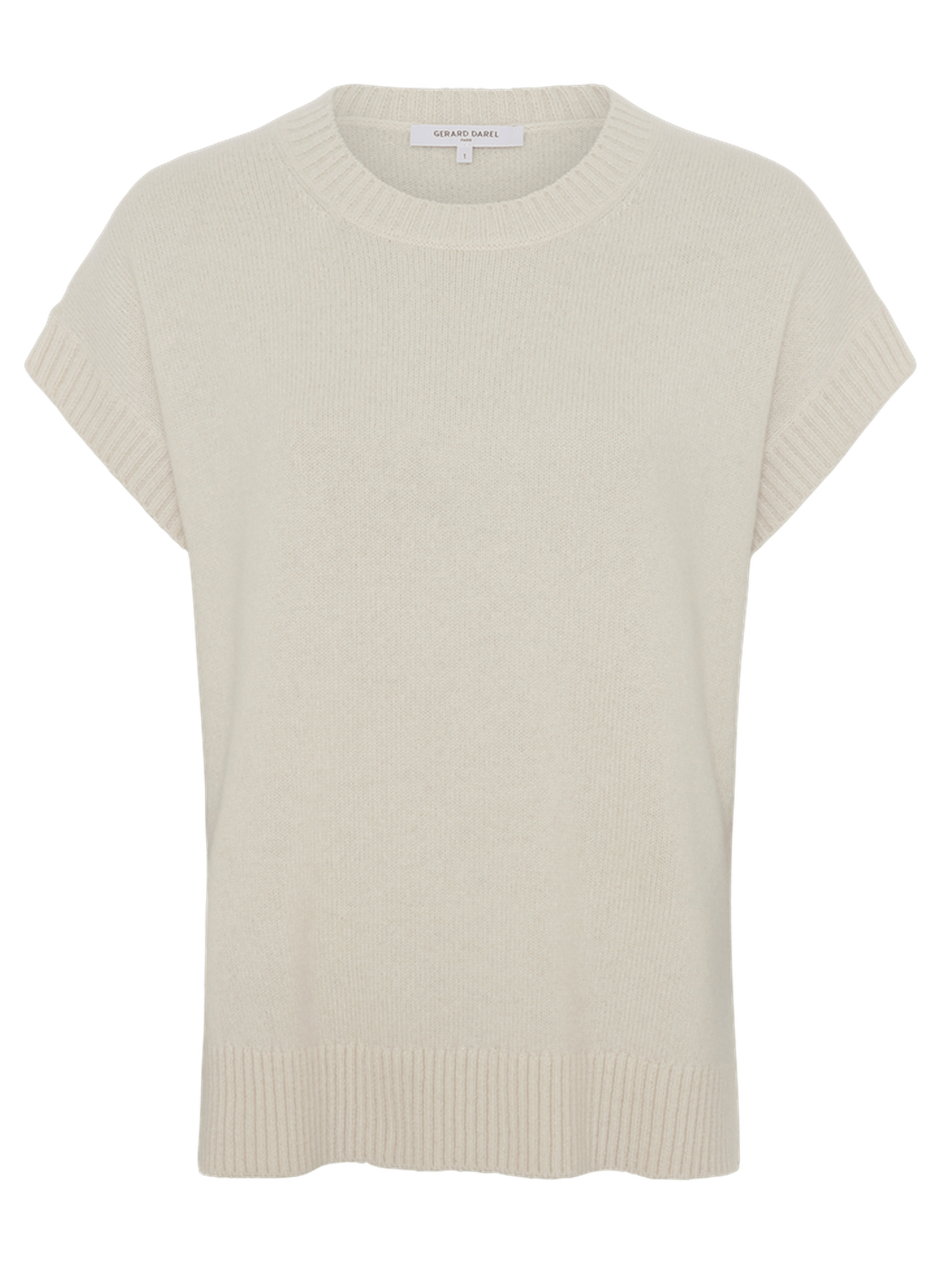 Pull sans manche en cachemire - lohna GERARD DAREL Beige