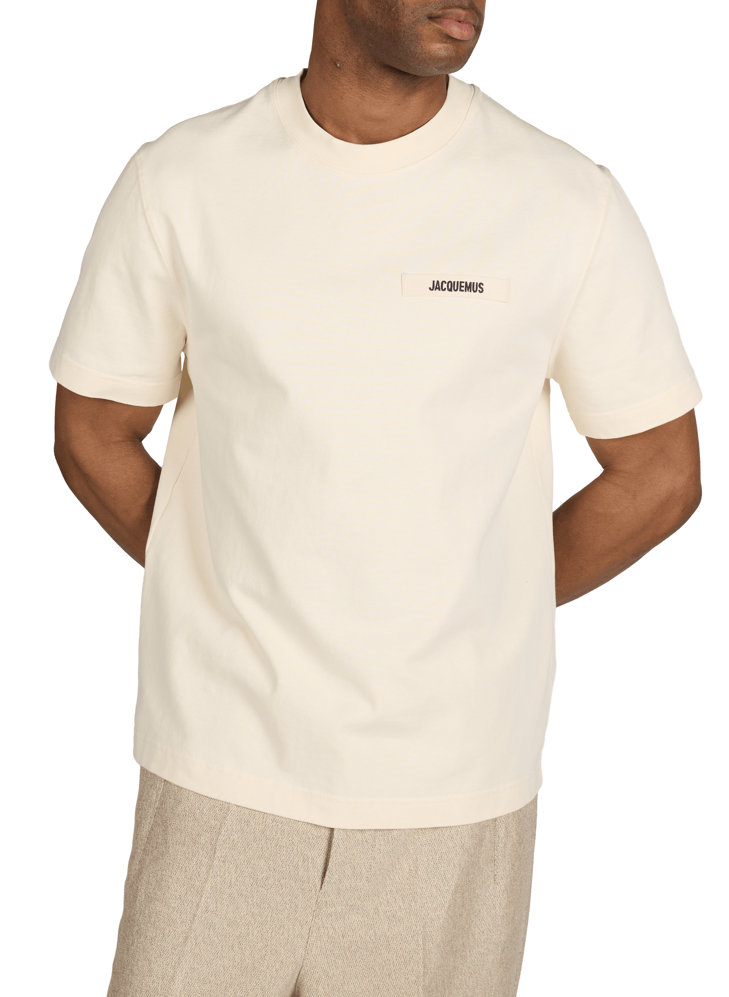 Straight-fit cotton T-shirt JACQUEMUS Beige
