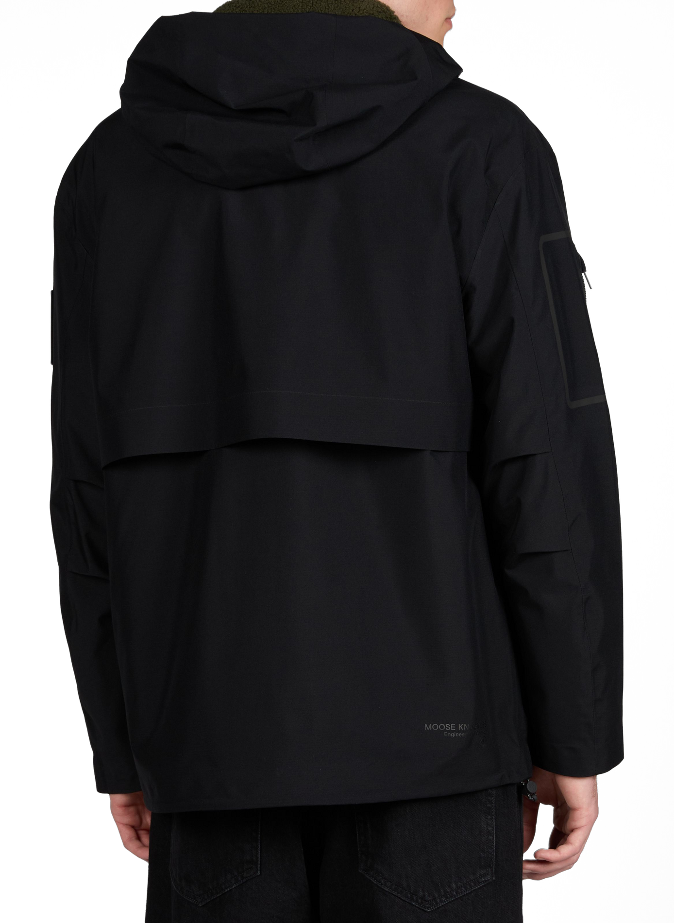 Hooded waterproof jacket MOOSE KNUCKLES Black