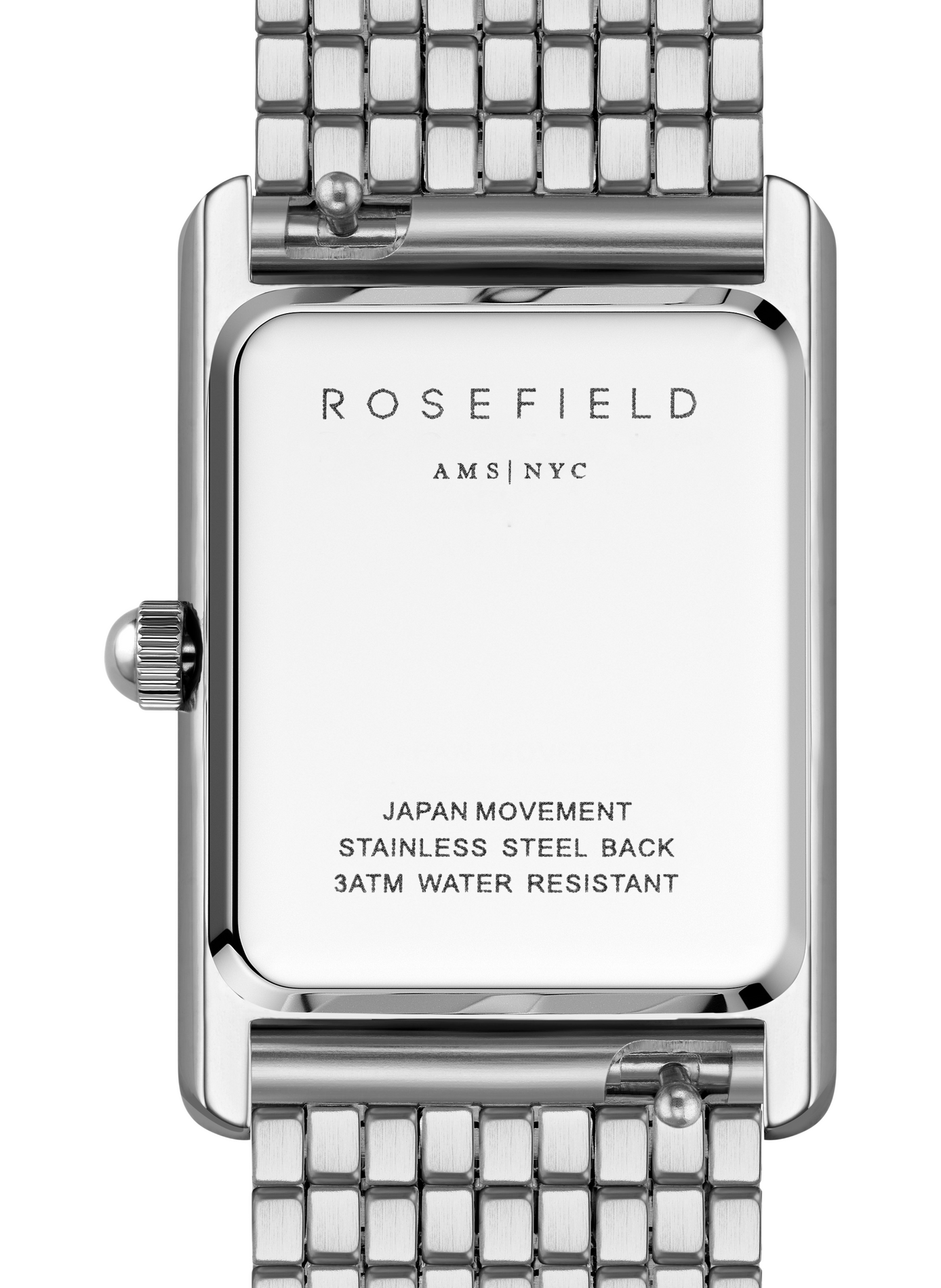 Montre analogique Heirloom en acier inoxydable ROSEFIELD Blanc