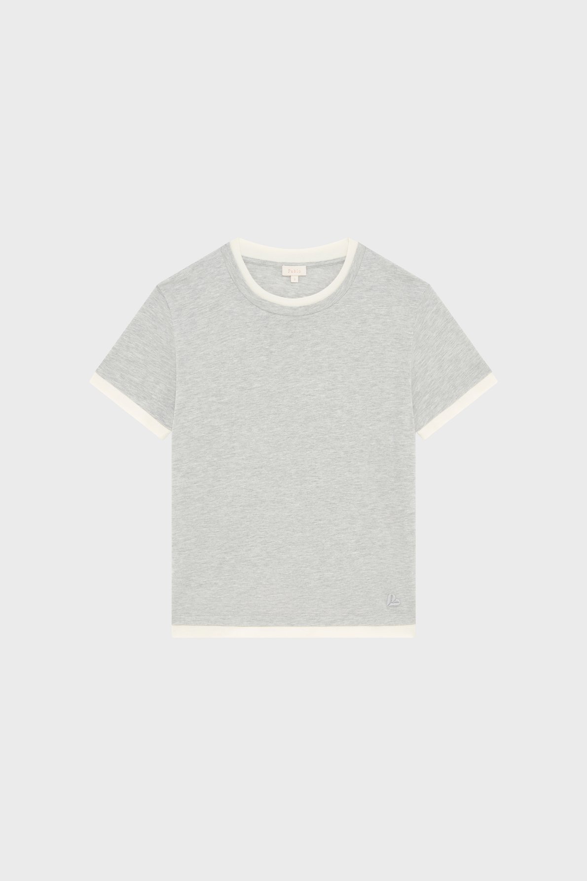 T-shirt en coton et modal -  tinaia PABLO Gris