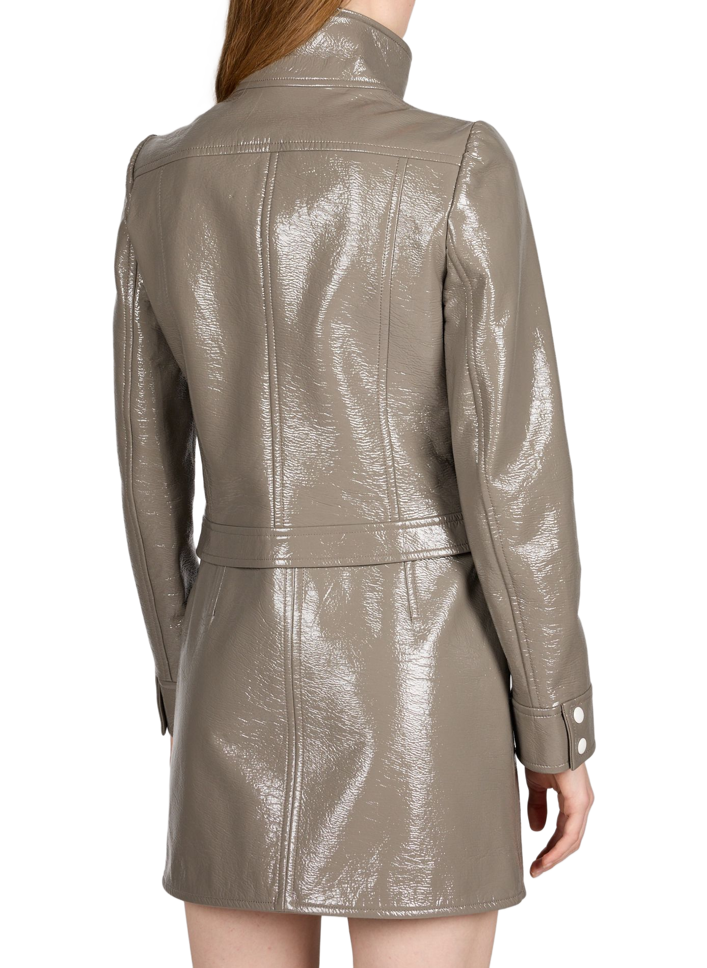 Veste vinyle en coton mélangé COURRÈGES Marron