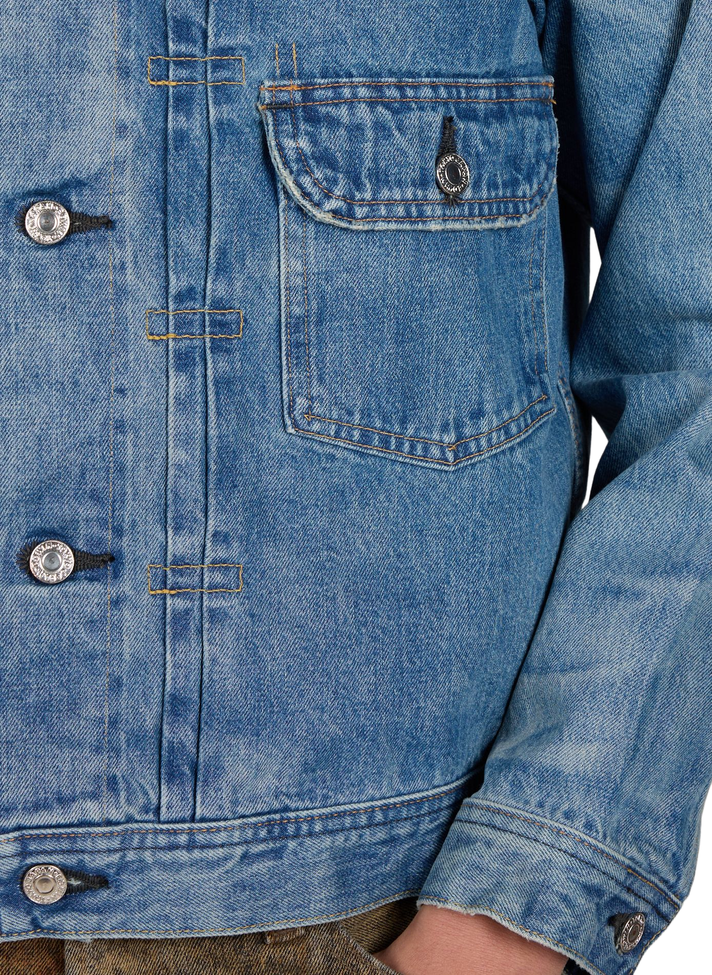 Cotton denim jacket EDWIN Blue