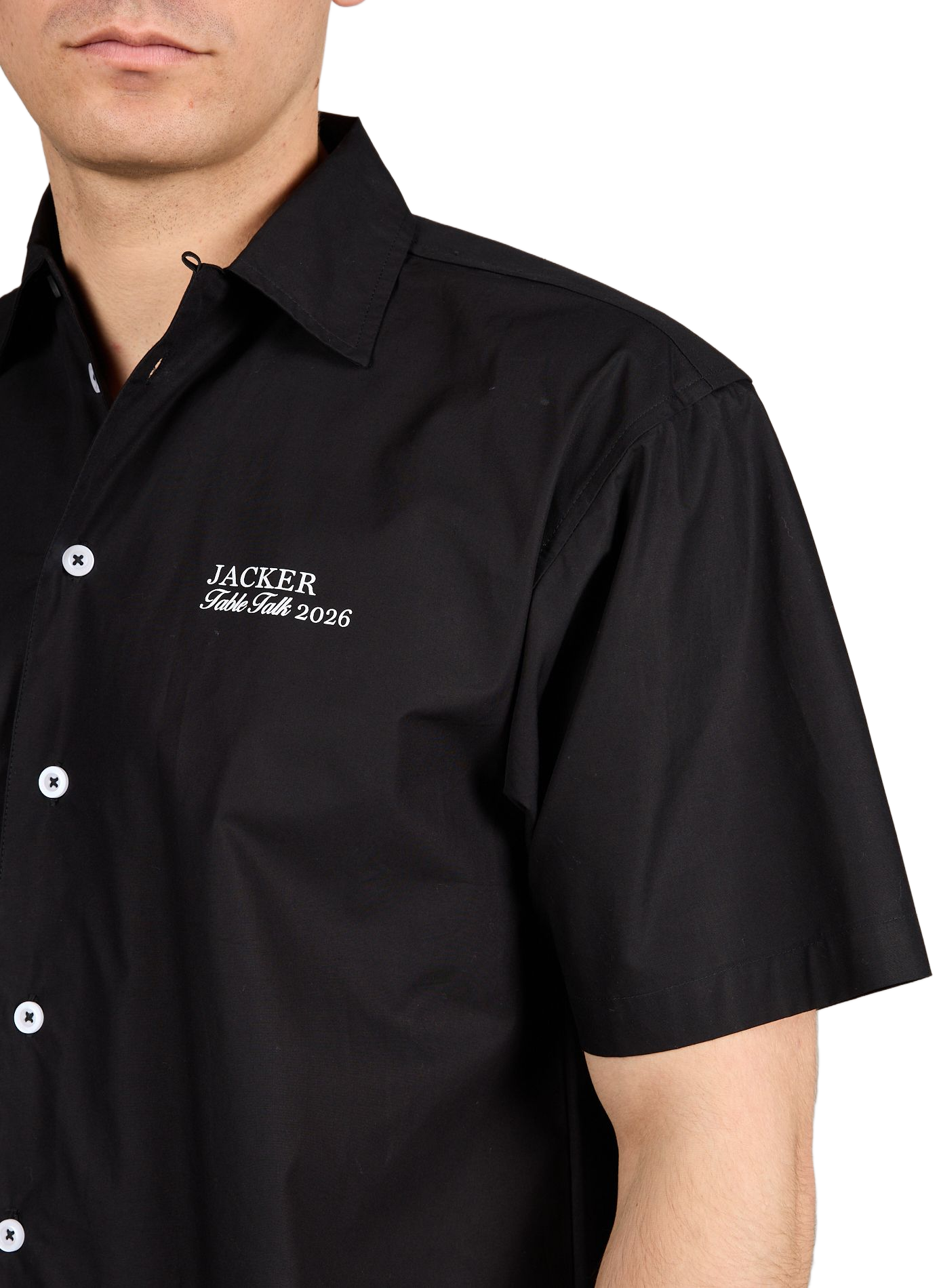 Grace patterned cotton shirt JACKER. Black