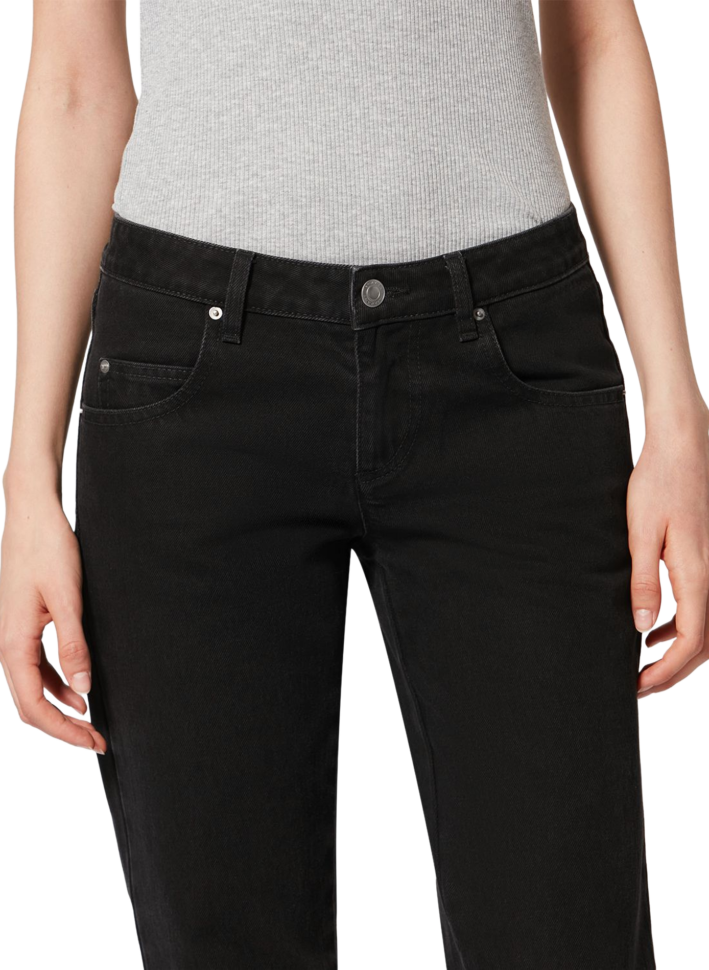 Bootcut denim jeans Denala in cotton. ISABEL MARANT Black