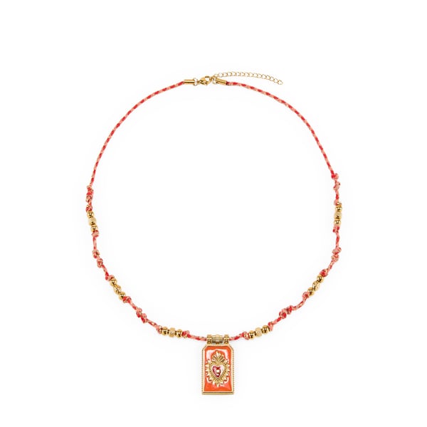 Collier à pendentif en coton mélangé Collier à pendentif en coton mélangé