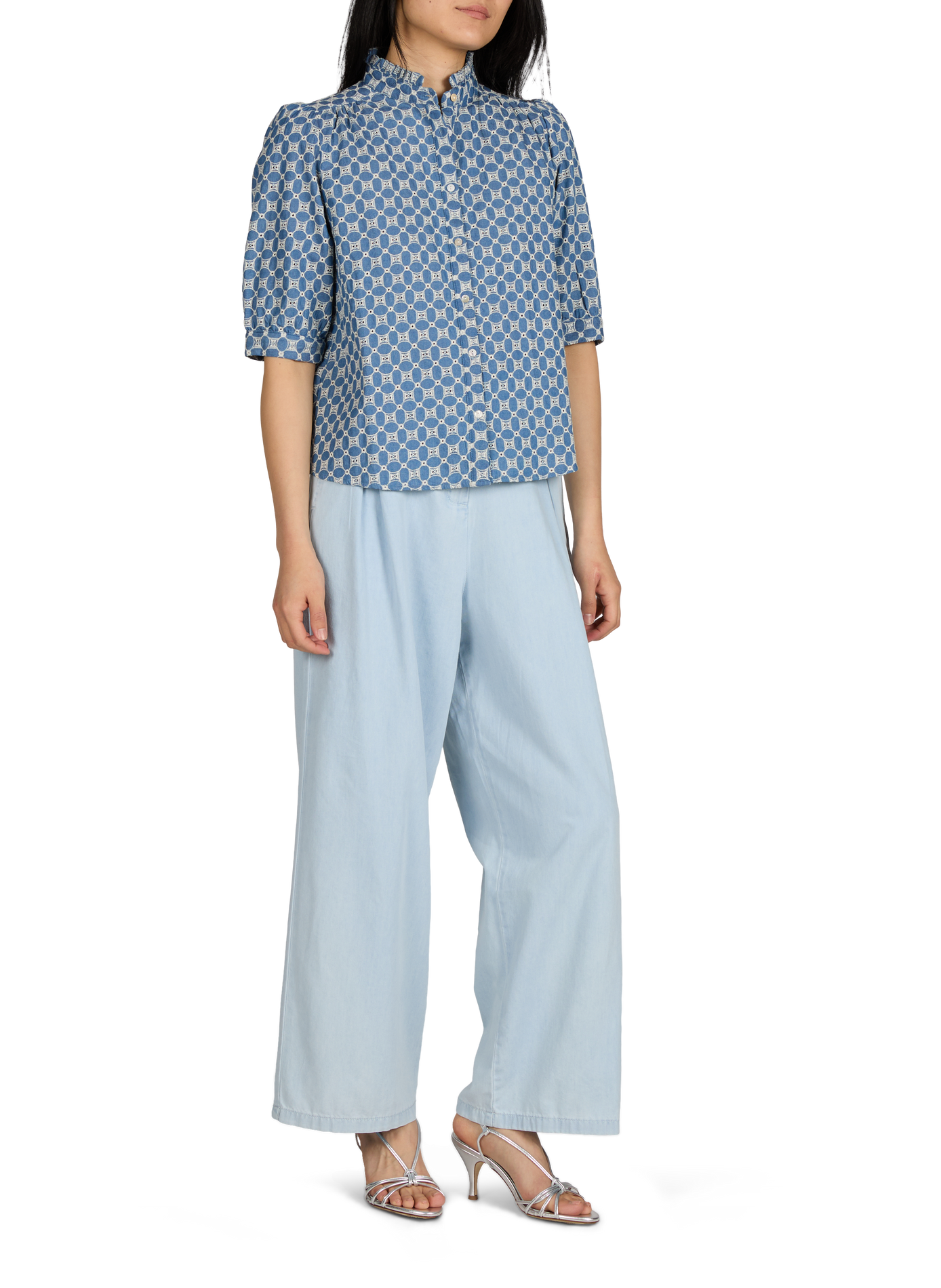 Chemise oversize en coton ARTLOVE Bleu