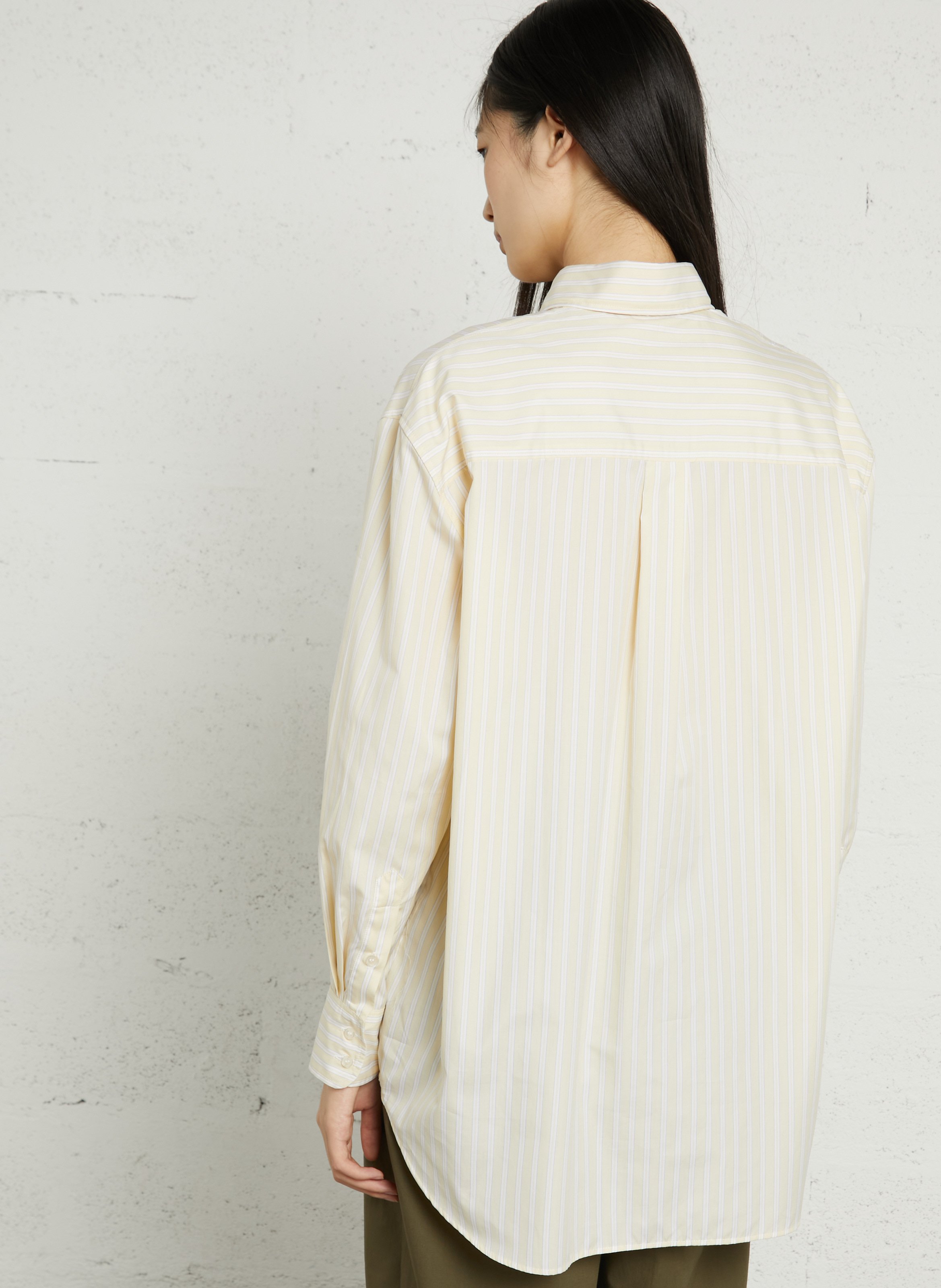 Chemise col classique en coton carlotta SOEUR Jaune